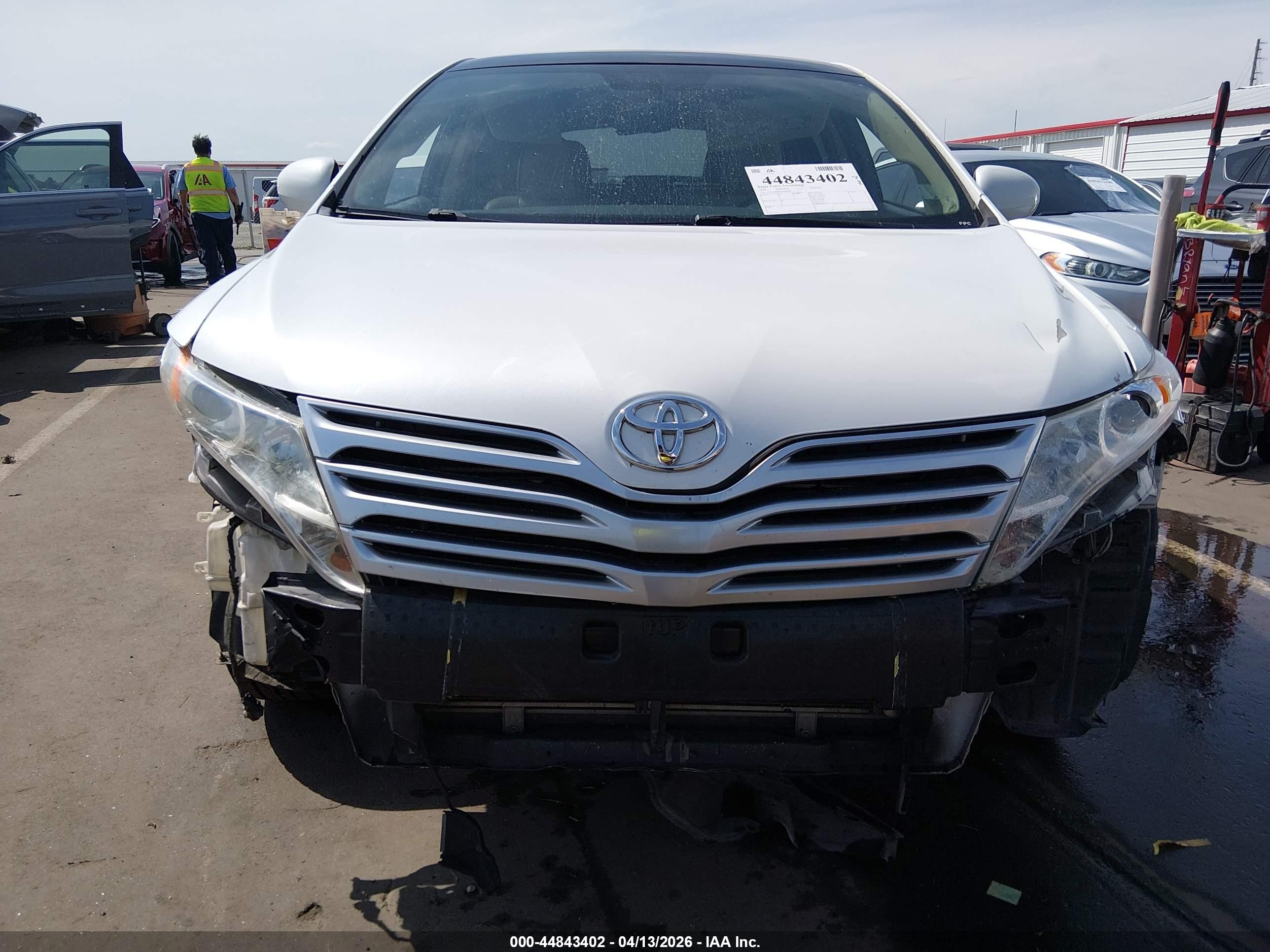 2010 Toyota Venza Base V6 White vin: 4T3ZK3BB5AU034529