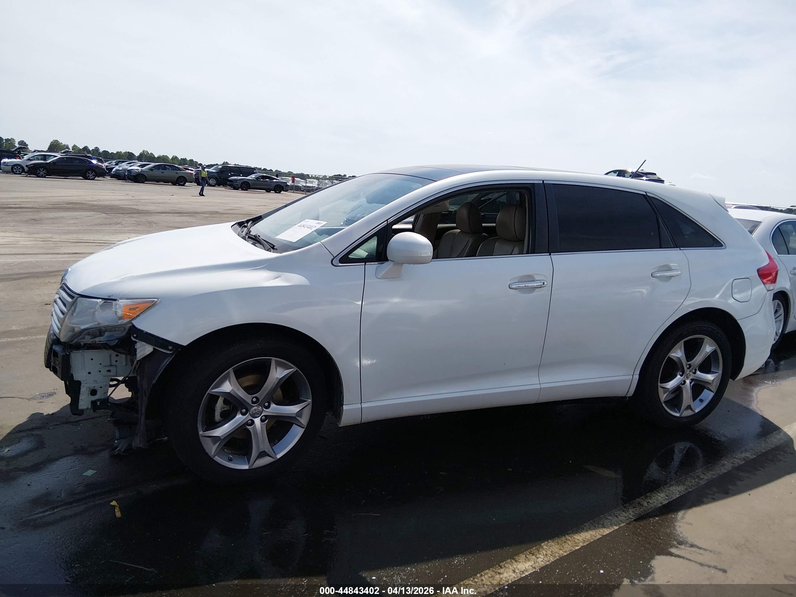 2010 Toyota Venza Base V6 White vin: 4T3ZK3BB5AU034529
