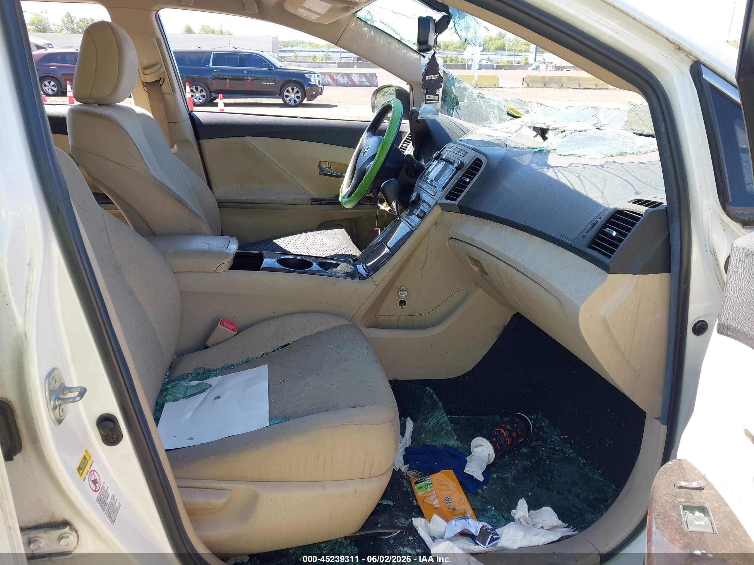 2011 Toyota Venza Base V6 White vin: 4T3ZK3BB5BU043488