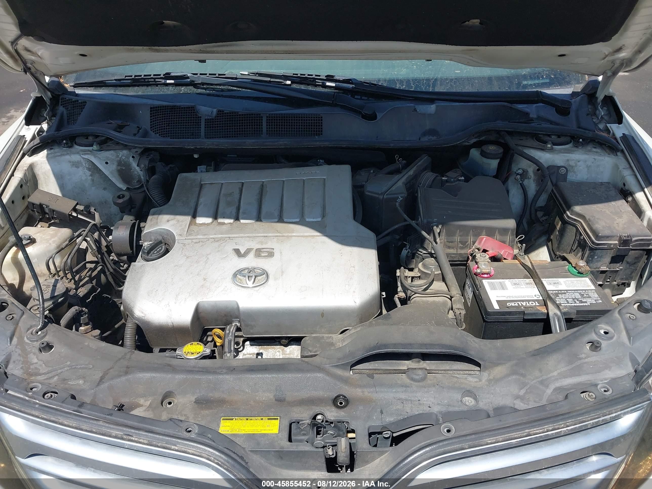 2011 Toyota Venza Base V6 White vin: 4T3ZK3BB5BU045046