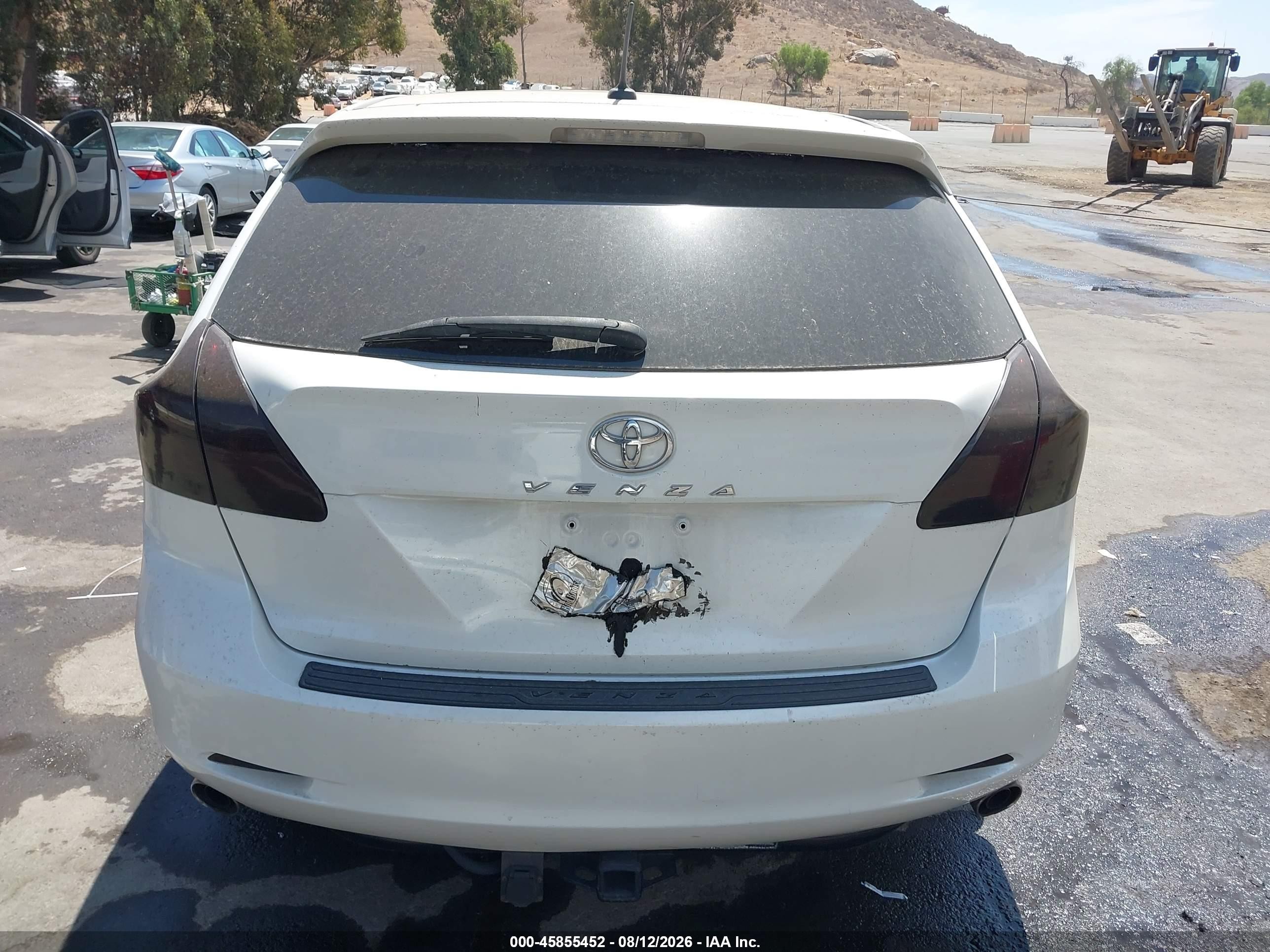 2011 Toyota Venza Base V6 White vin: 4T3ZK3BB5BU045046