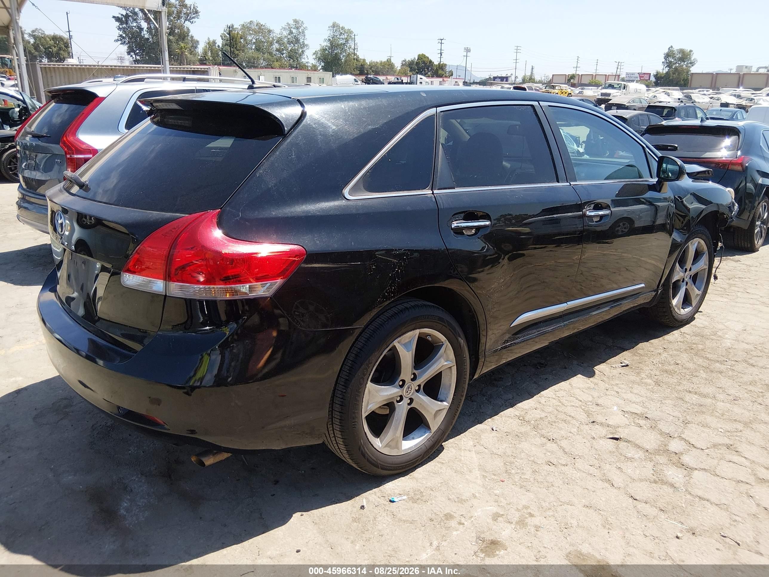 2011 Toyota Venza Base V6 Black vin: 4T3ZK3BB5BU045161