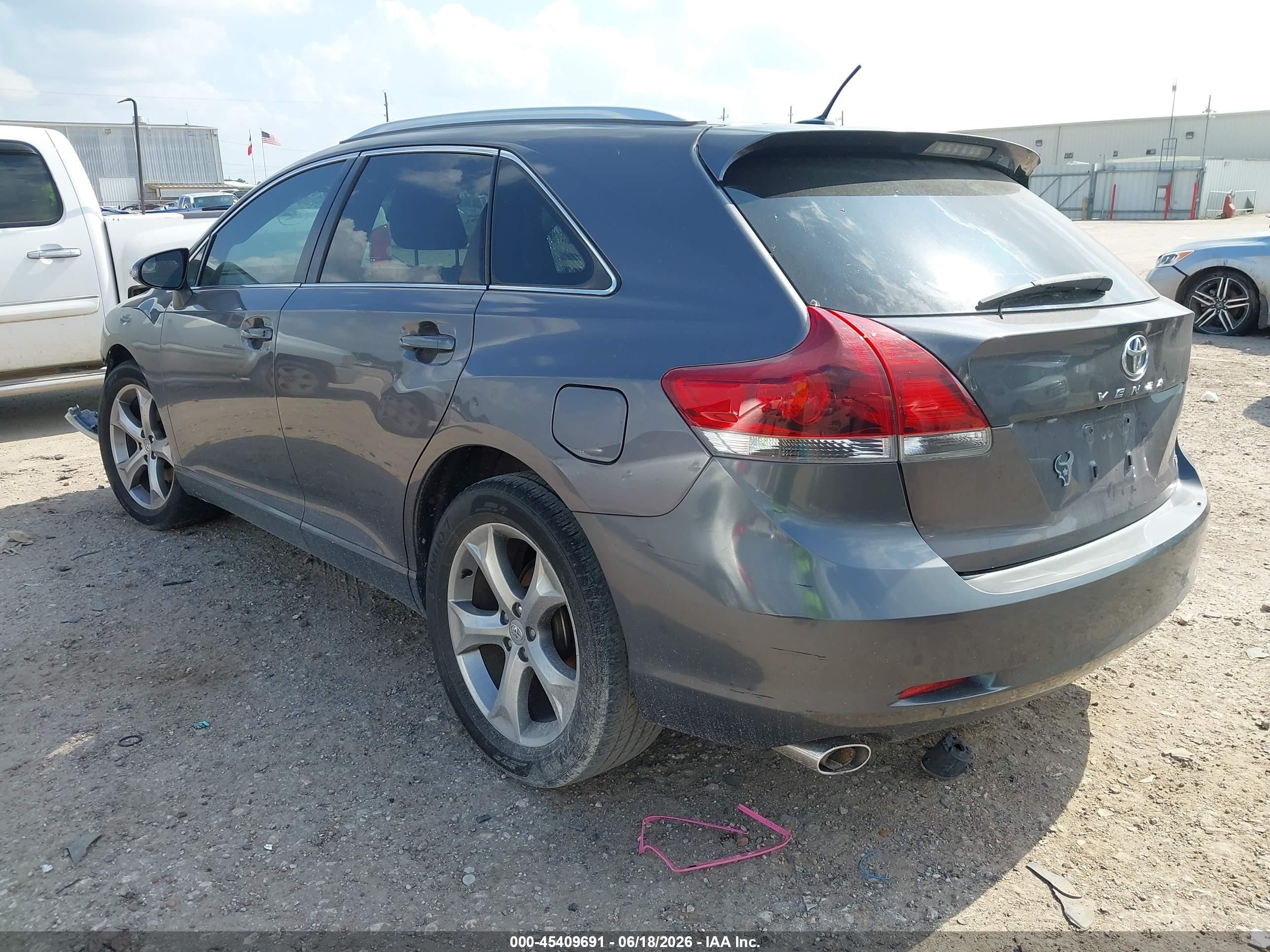 2013 Toyota Venza Le V6 Gray vin: 4T3ZK3BB5DU063050