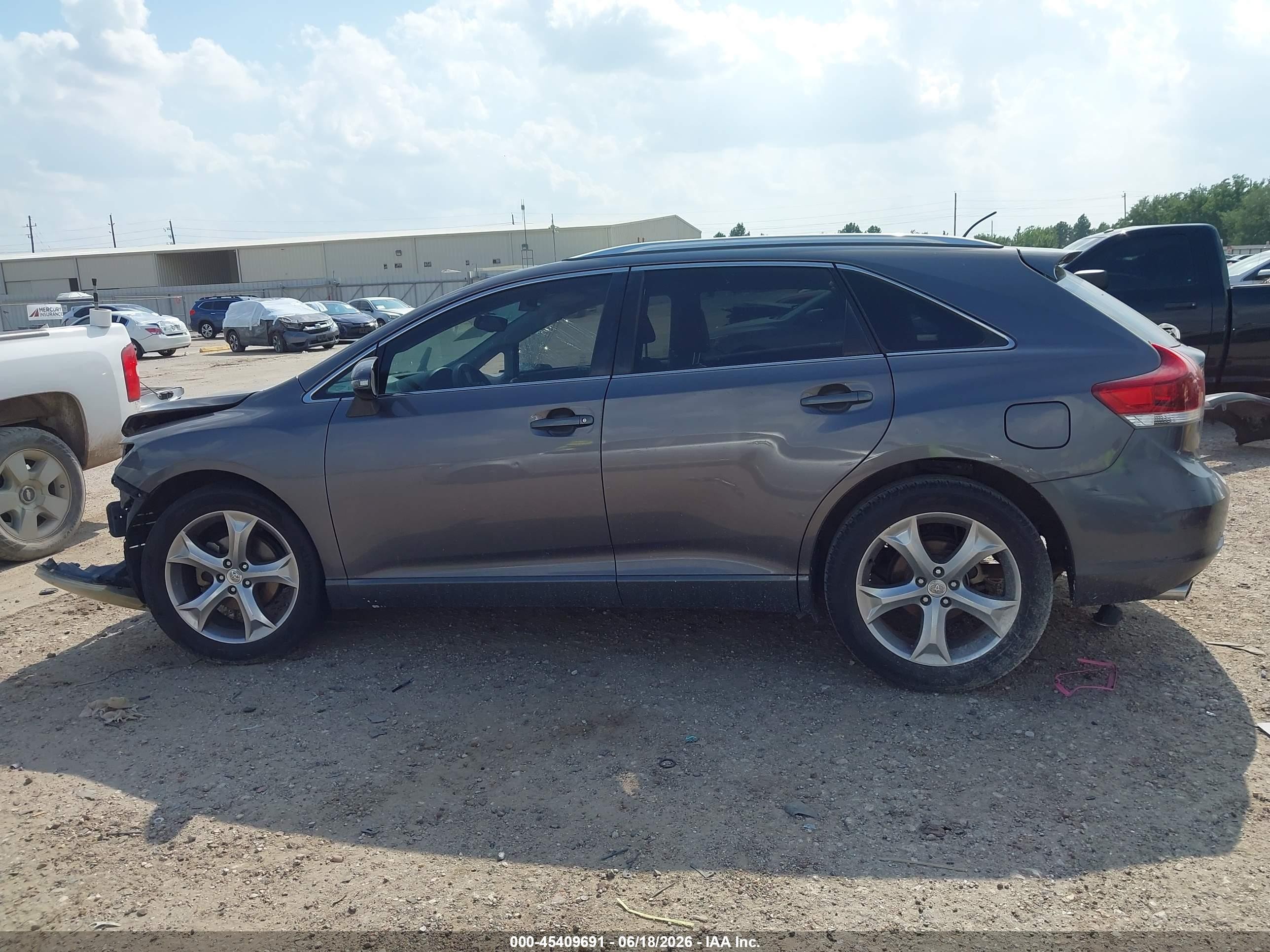 2013 Toyota Venza Le V6 Gray vin: 4T3ZK3BB5DU063050