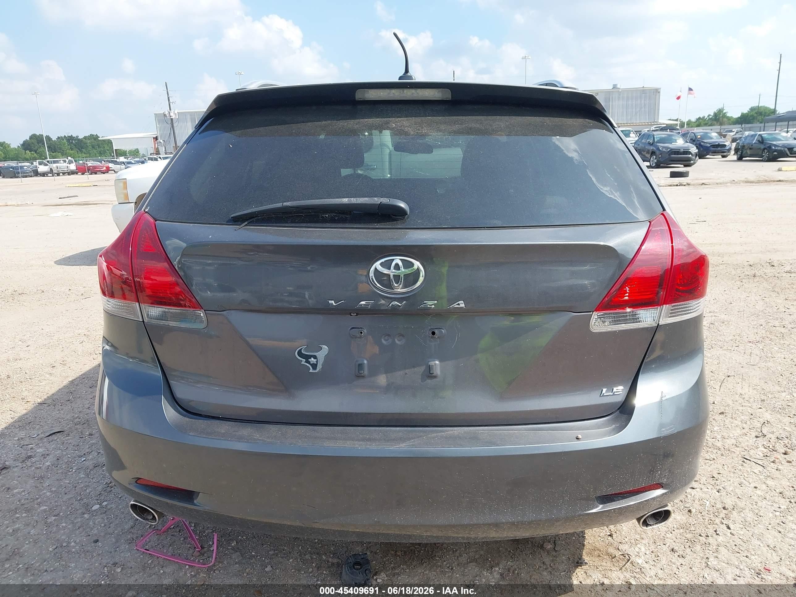 2013 Toyota Venza Le V6 Gray vin: 4T3ZK3BB5DU063050