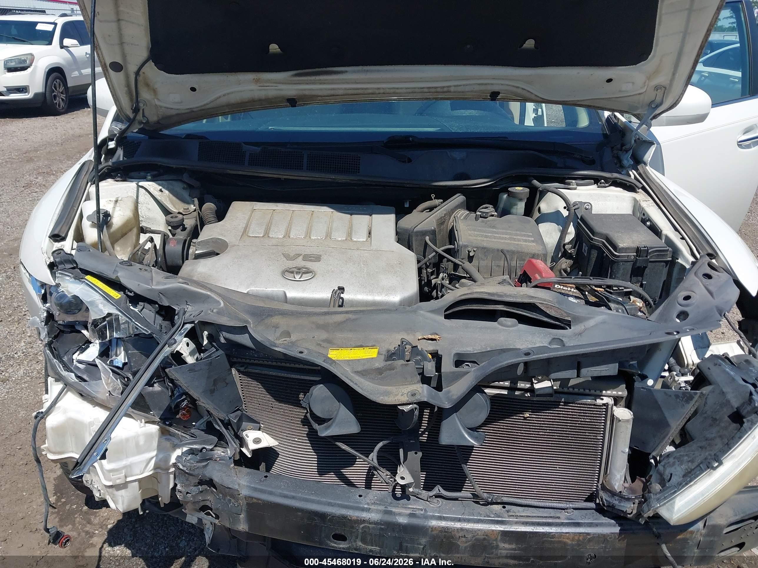 2010 Toyota Venza Base V6 White vin: 4T3ZK3BB6AU025211