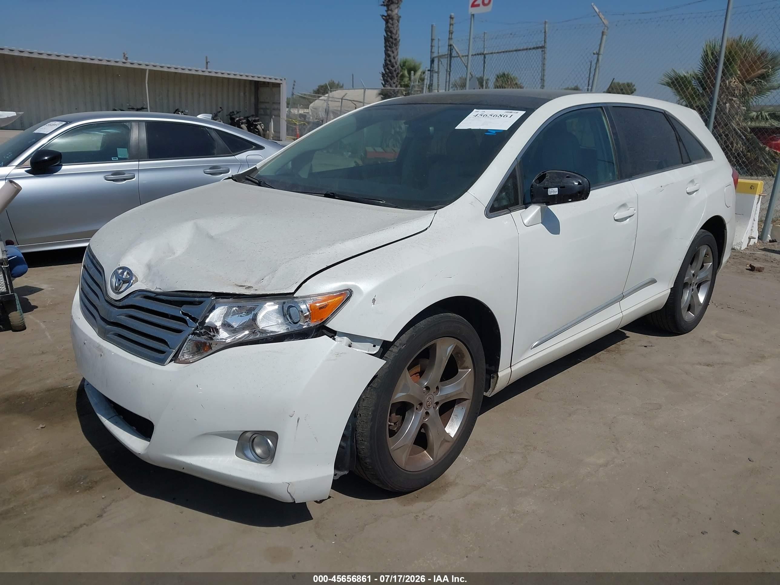 2010 Toyota Venza Base V6 White vin: 4T3ZK3BB6AU033258