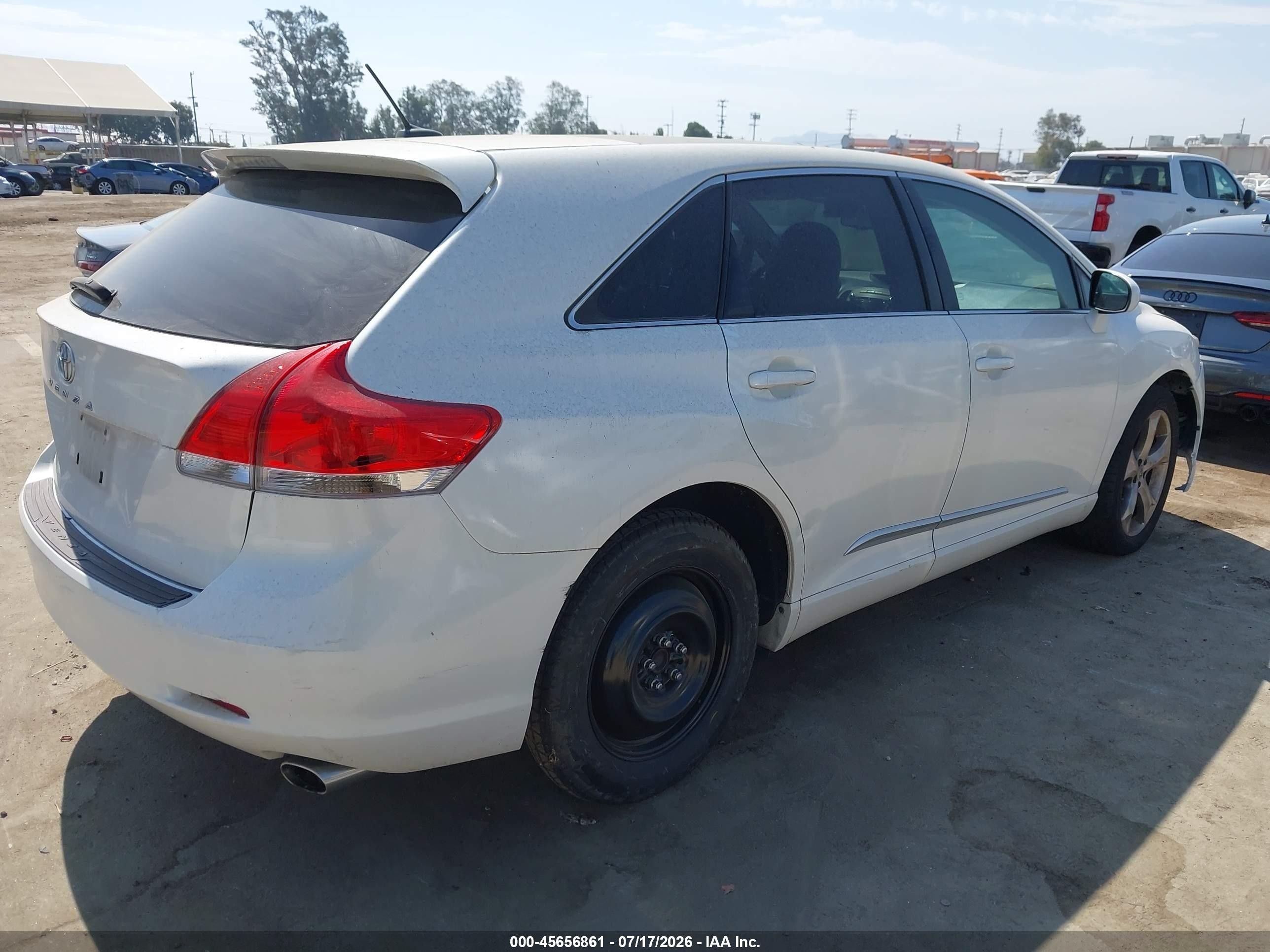 2010 Toyota Venza Base V6 White vin: 4T3ZK3BB6AU033258