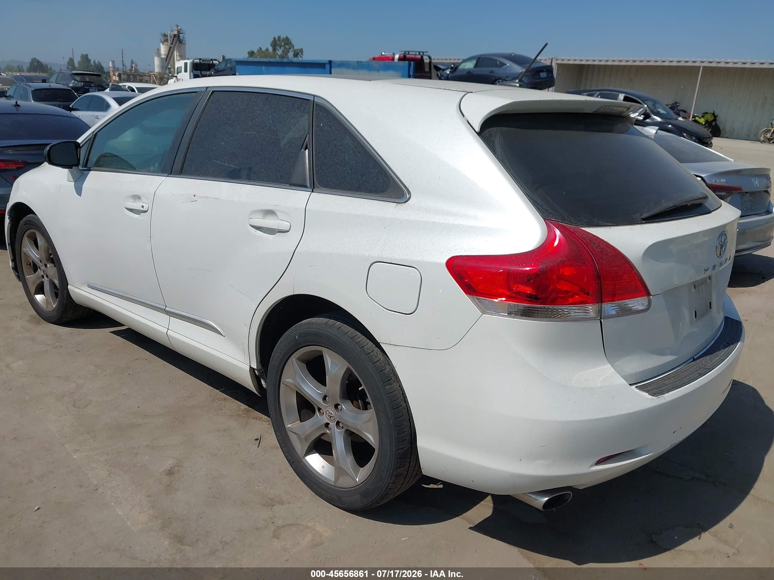 2010 Toyota Venza Base V6 White vin: 4T3ZK3BB6AU033258