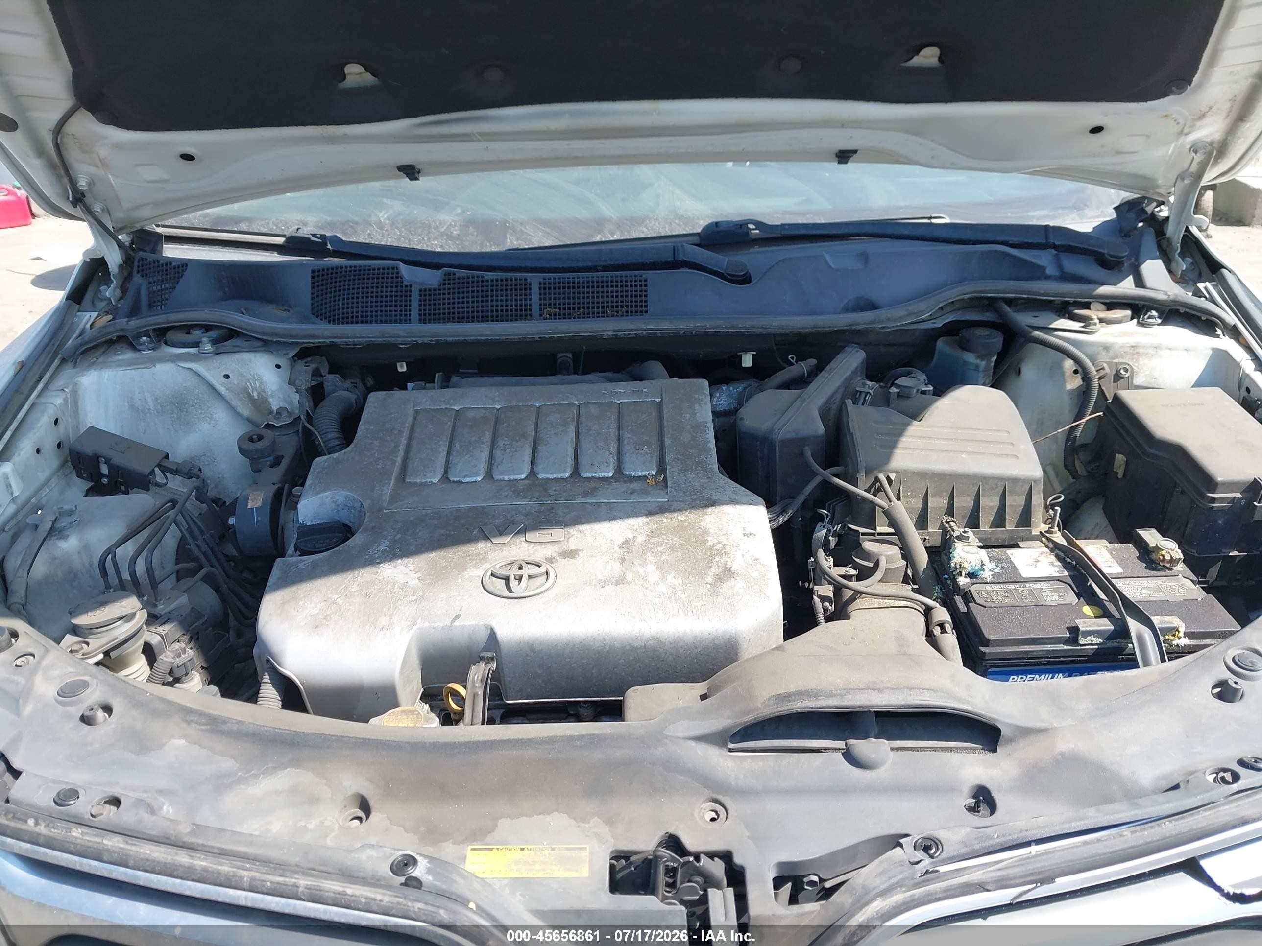 2010 Toyota Venza Base V6 White vin: 4T3ZK3BB6AU033258