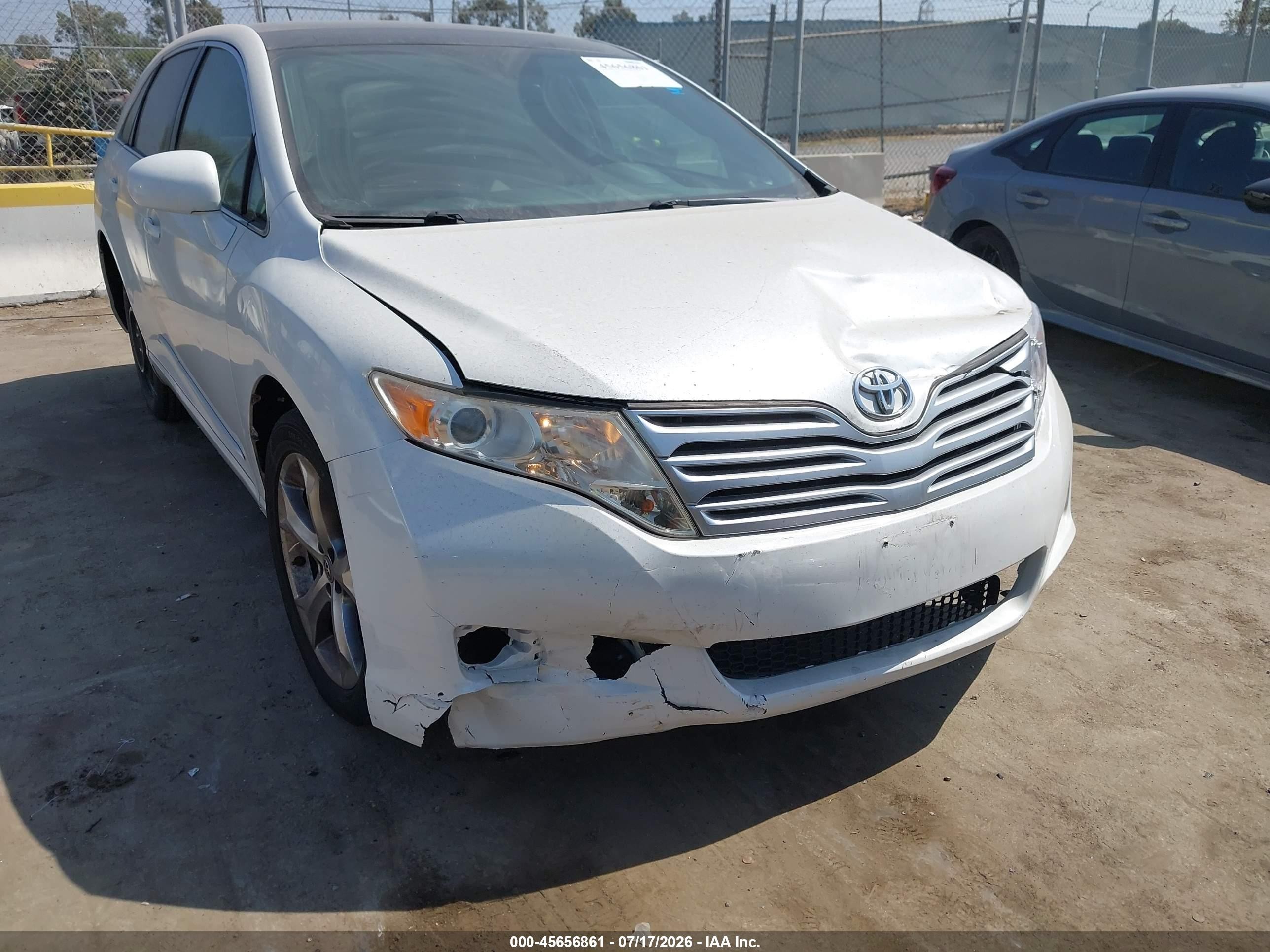 2010 Toyota Venza Base V6 White vin: 4T3ZK3BB6AU033258