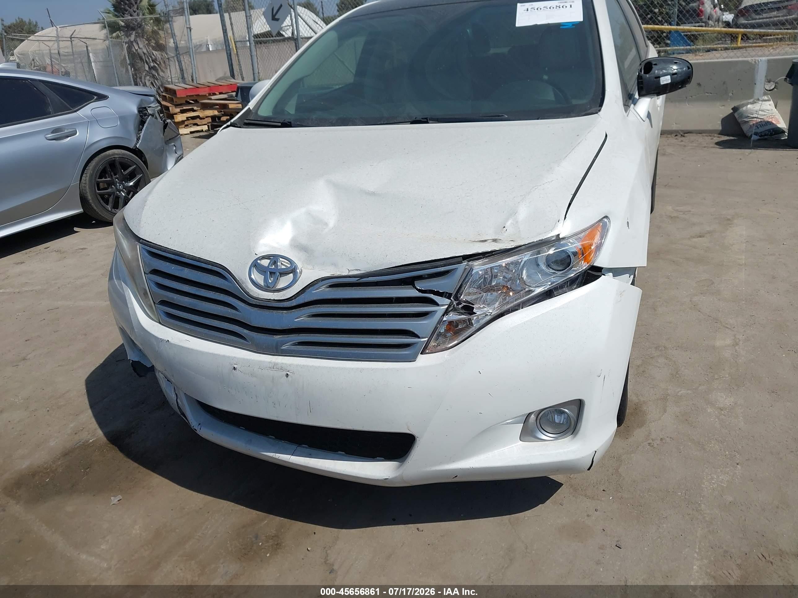2010 Toyota Venza Base V6 White vin: 4T3ZK3BB6AU033258