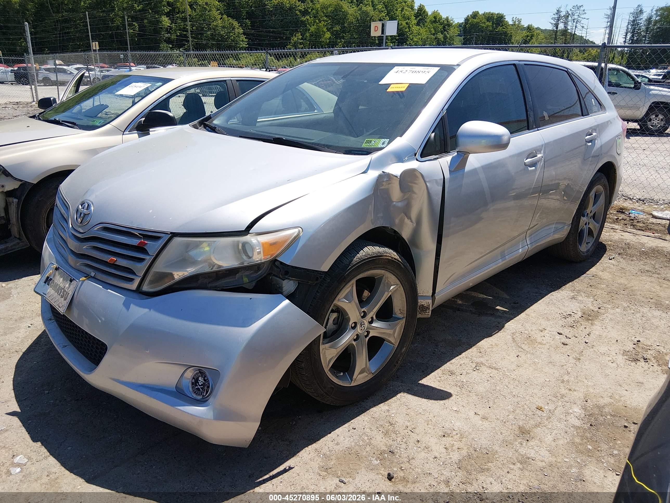 2011 Toyota Venza Base V6 Silver vin: 4T3ZK3BB6BU037490