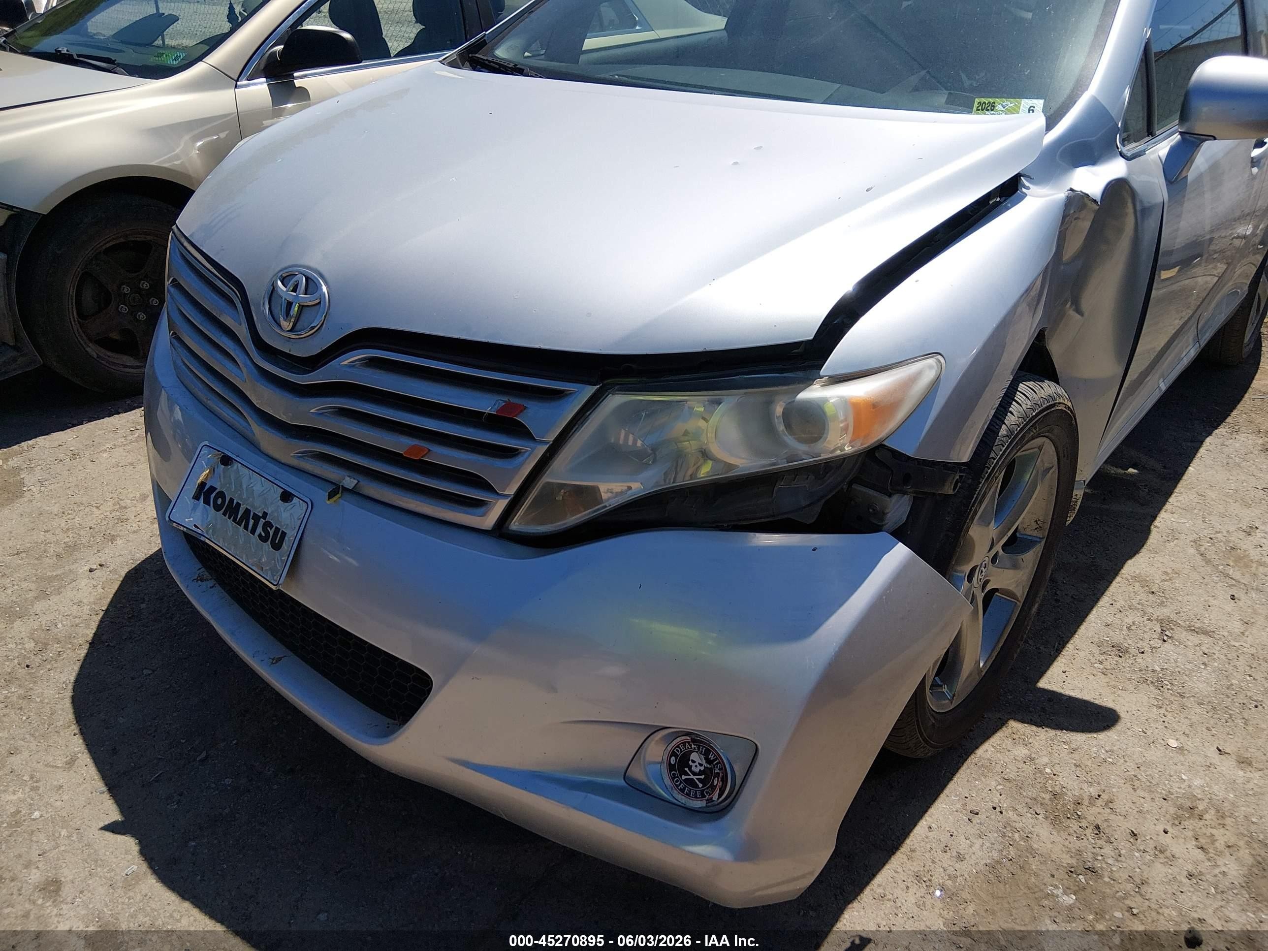 2011 Toyota Venza Base V6 Silver vin: 4T3ZK3BB6BU037490