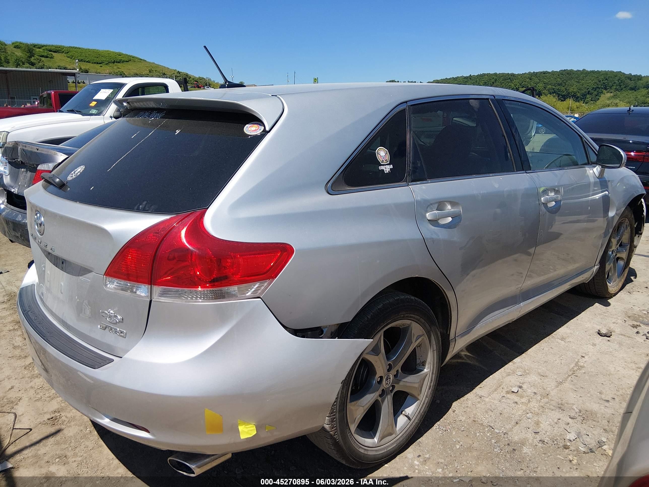 2011 Toyota Venza Base V6 Silver vin: 4T3ZK3BB6BU037490