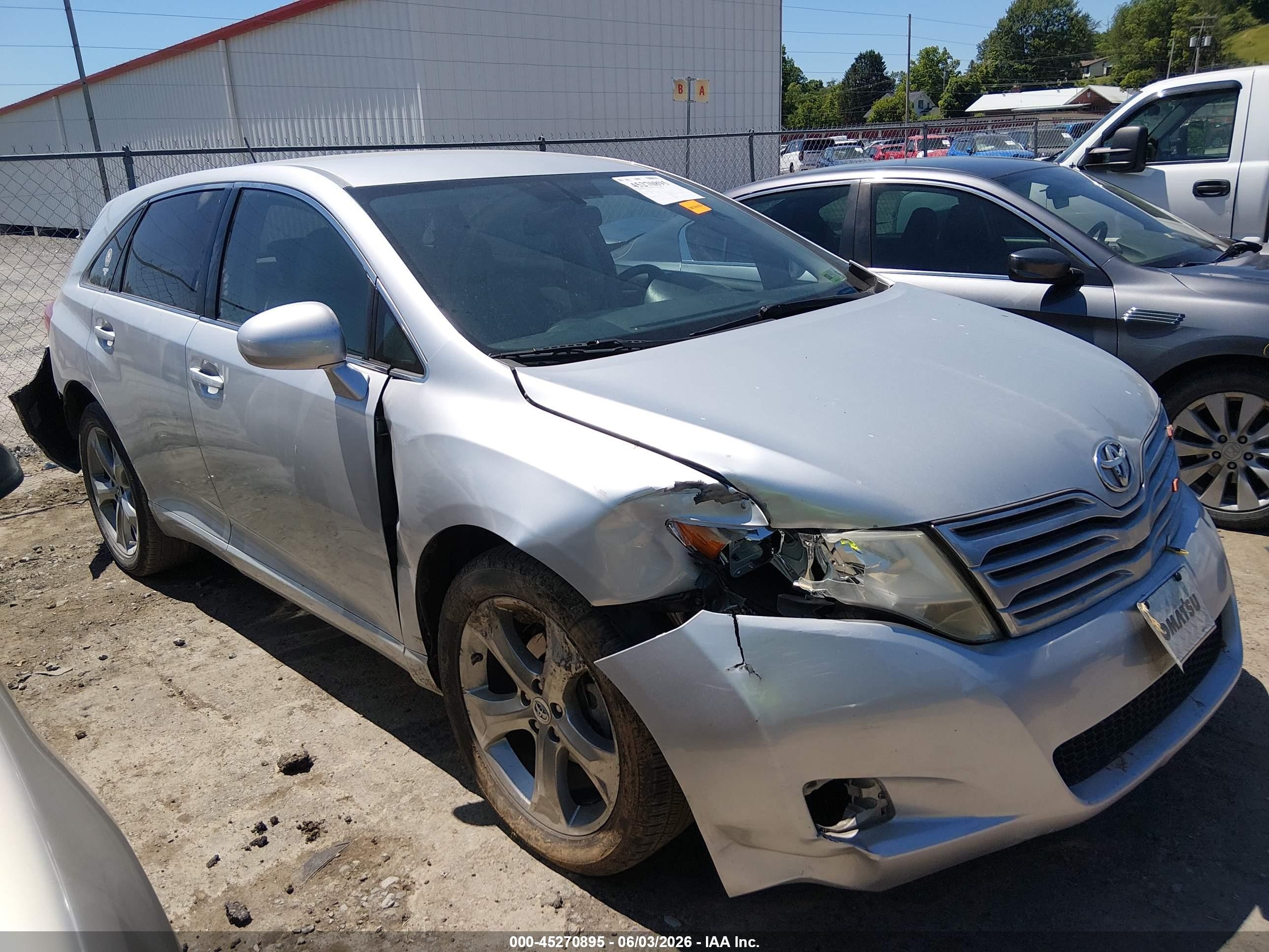 2011 Toyota Venza Base V6 Серебряный vin: 4T3ZK3BB6BU037490