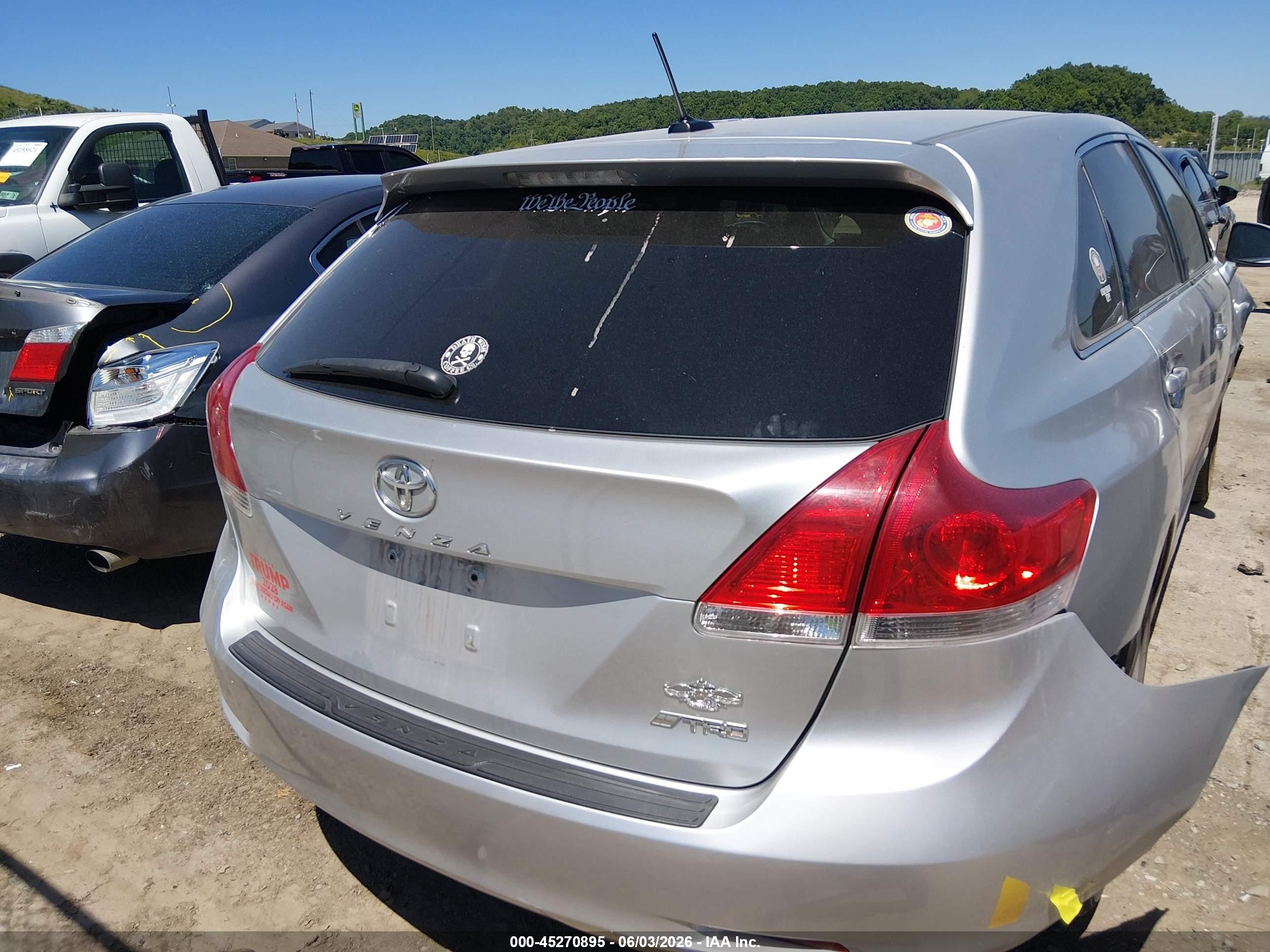 2011 Toyota Venza Base V6 Silver vin: 4T3ZK3BB6BU037490