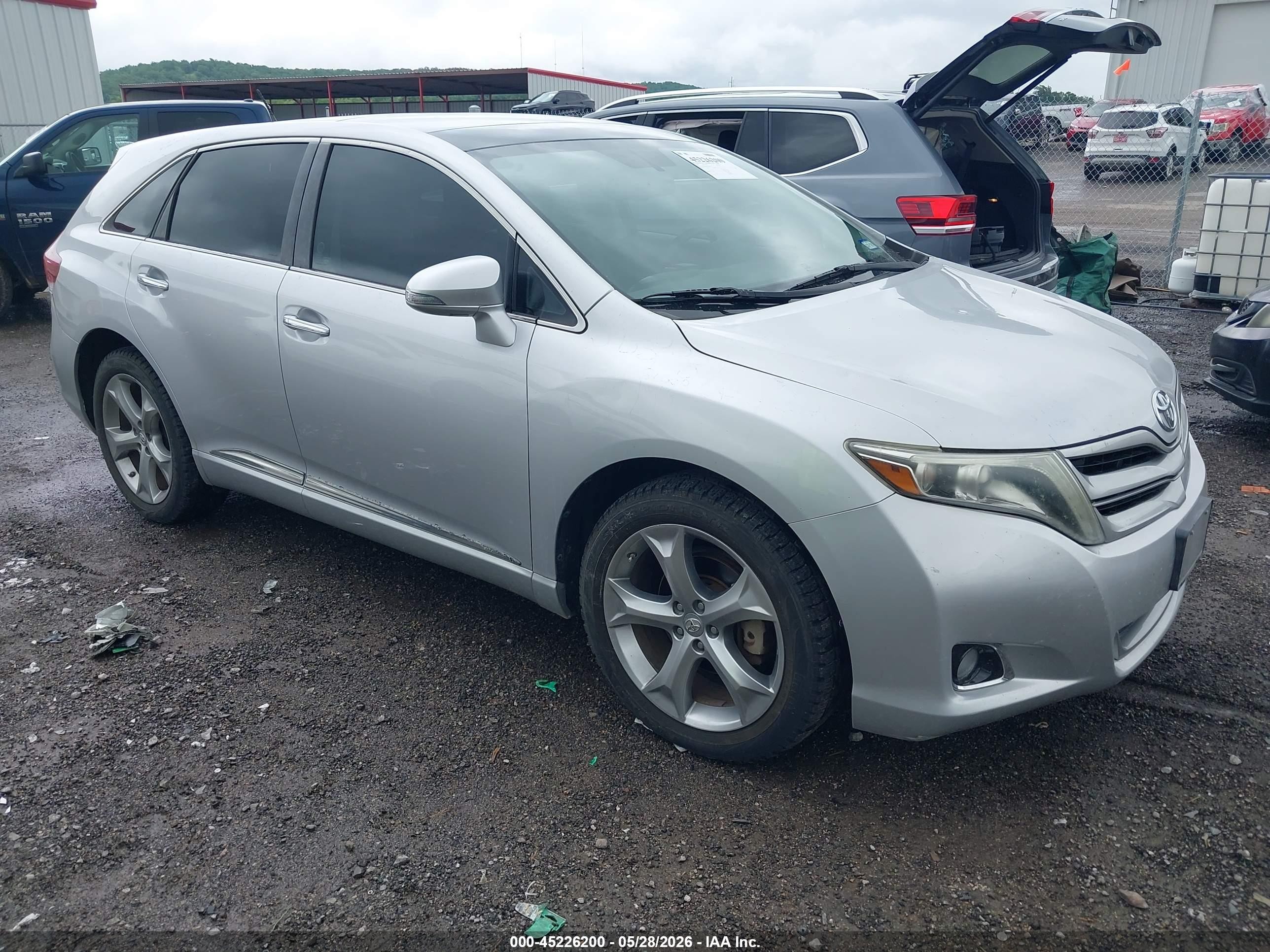2013 Toyota Venza Limited V6 Silver vin: 4T3ZK3BB6DU053689