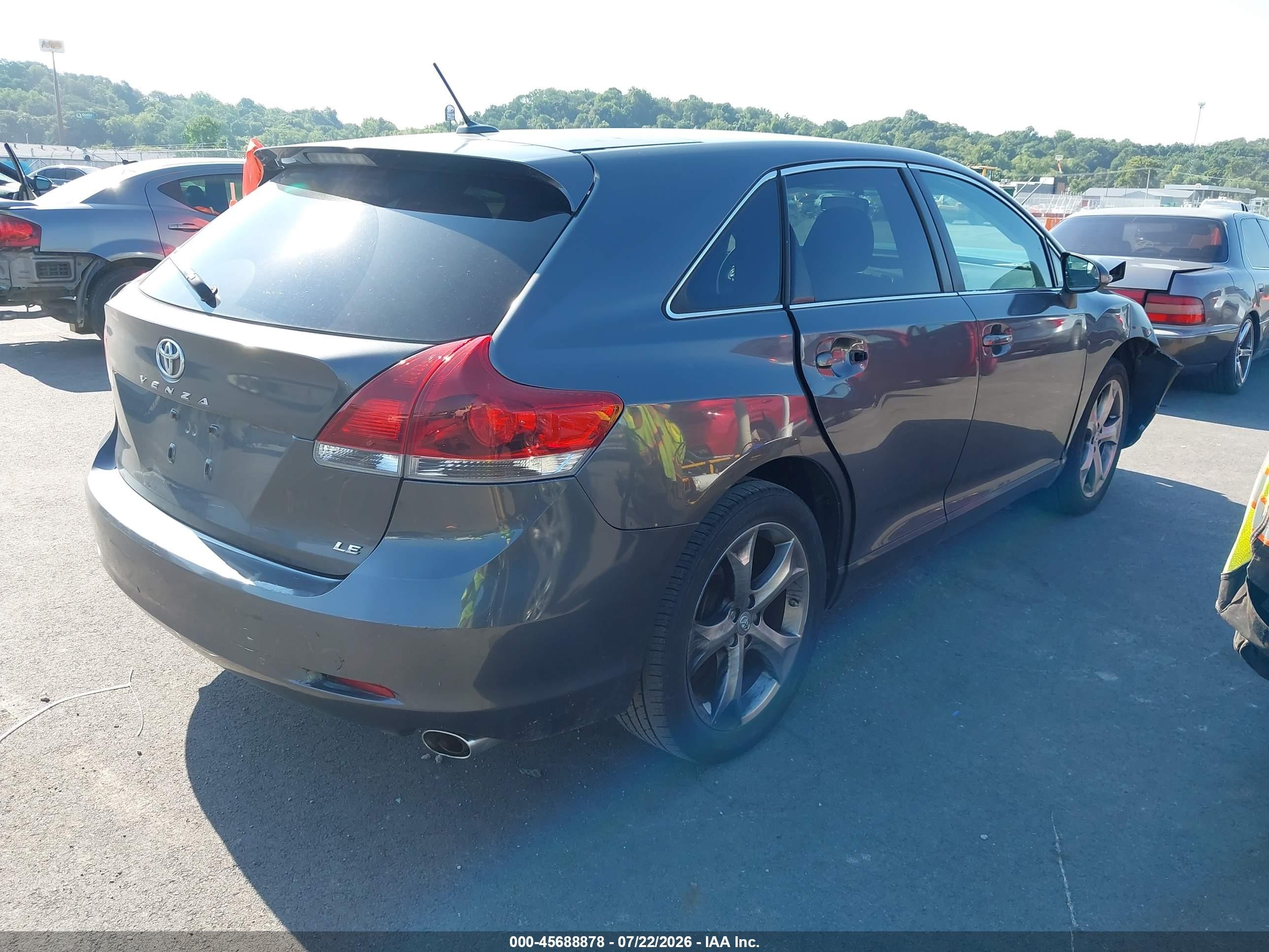 2013 Toyota Venza Le V6 Серый vin: 4T3ZK3BB6DU054079