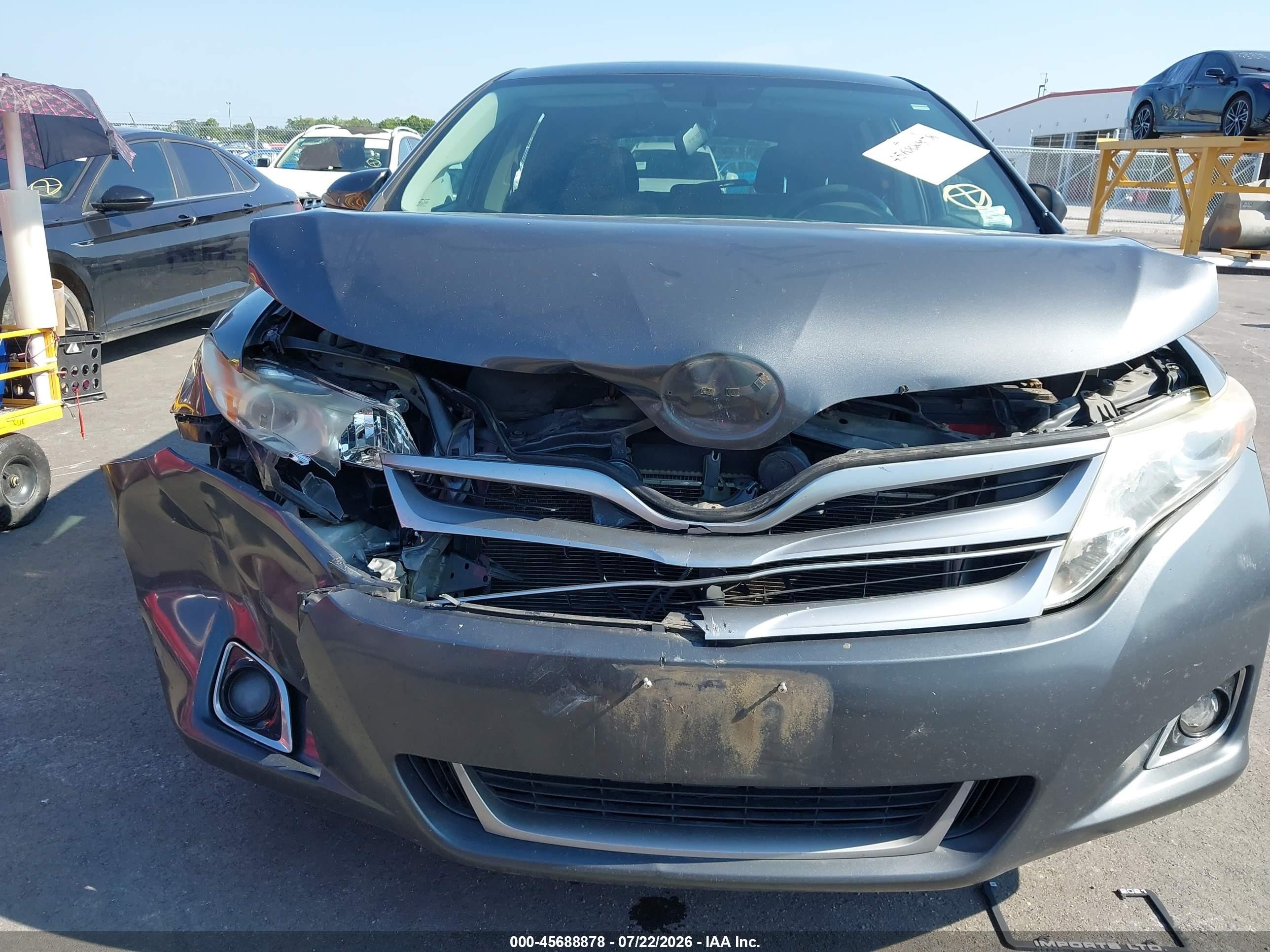 2013 Toyota Venza Le V6 Серый vin: 4T3ZK3BB6DU054079