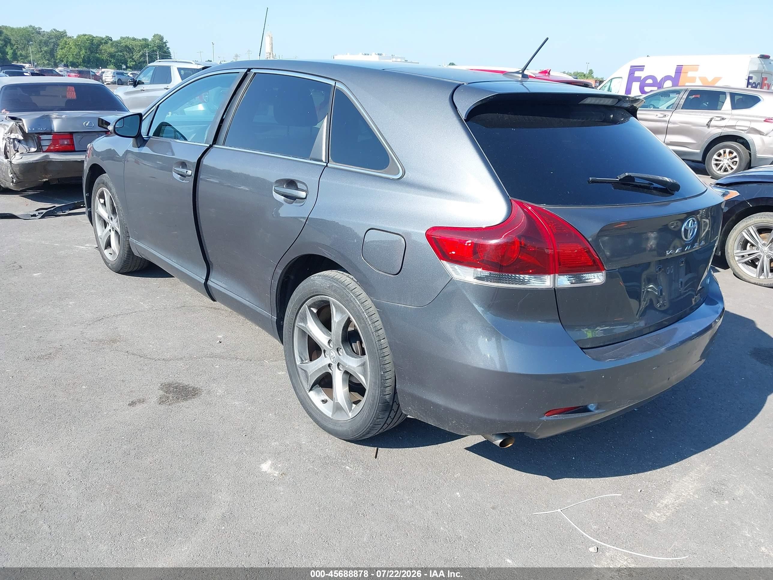 2013 Toyota Venza Le V6 Серый vin: 4T3ZK3BB6DU054079