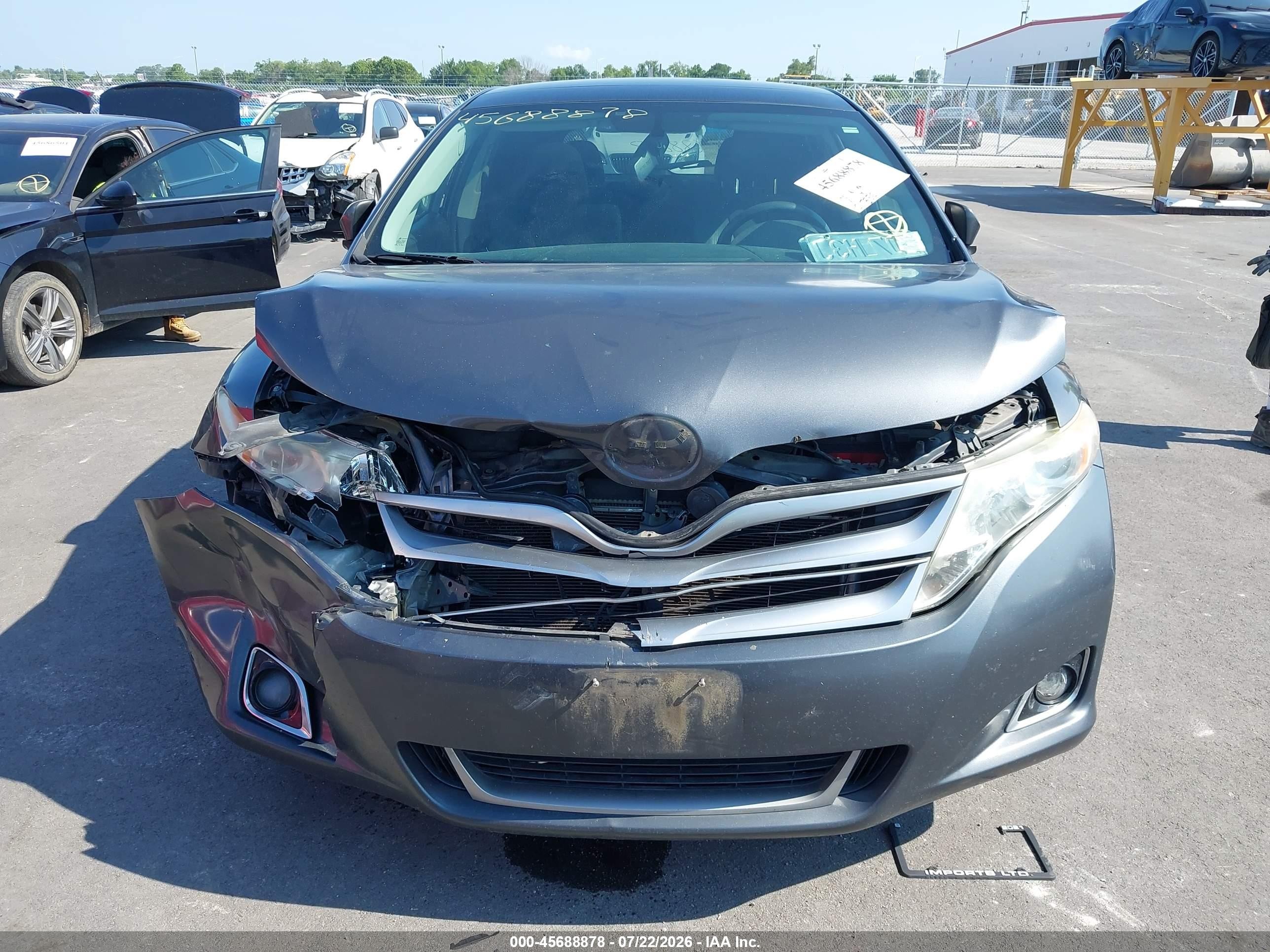 2013 Toyota Venza Le V6 Серый vin: 4T3ZK3BB6DU054079