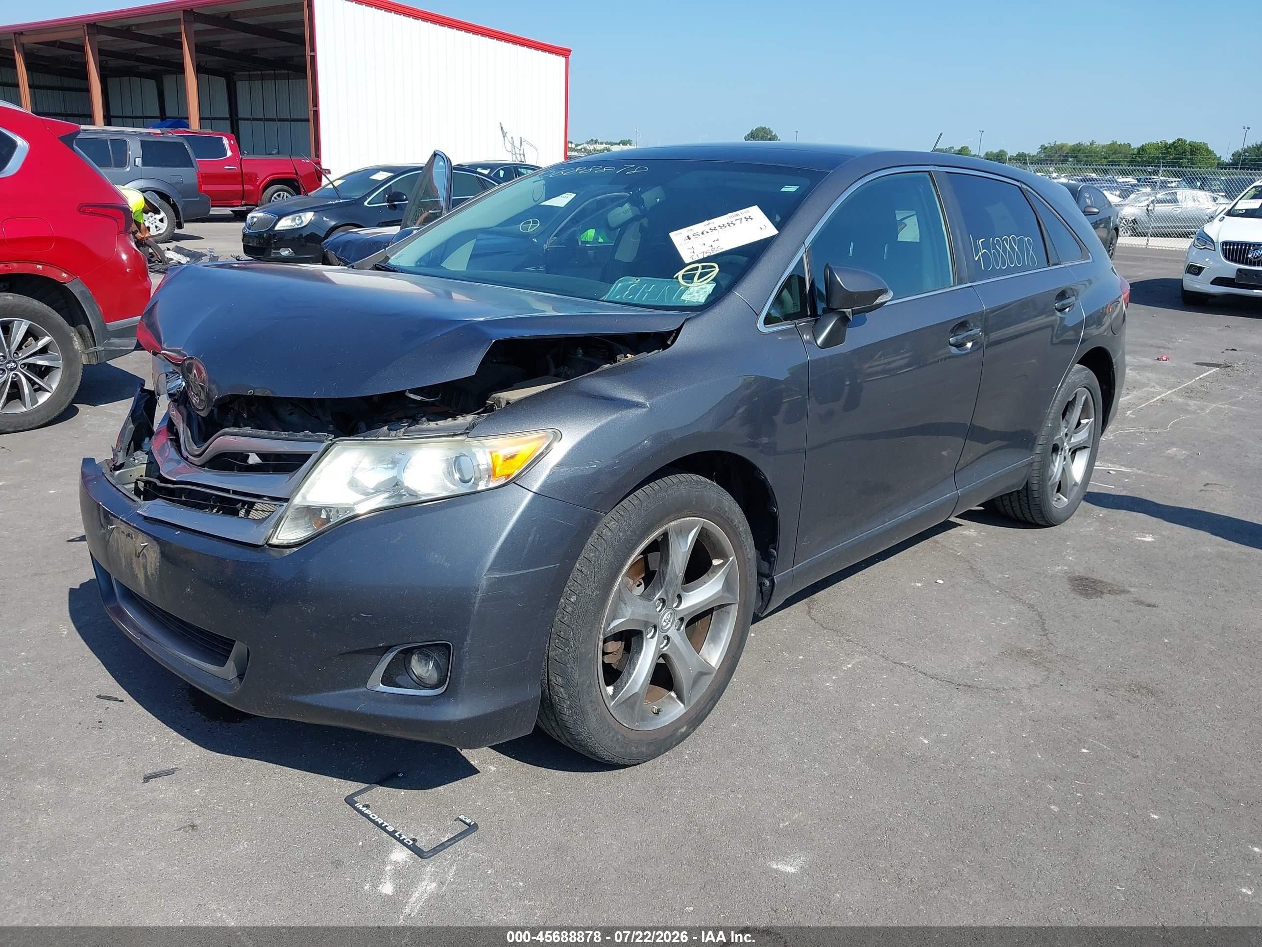 2013 Toyota Venza Le V6 Серый vin: 4T3ZK3BB6DU054079