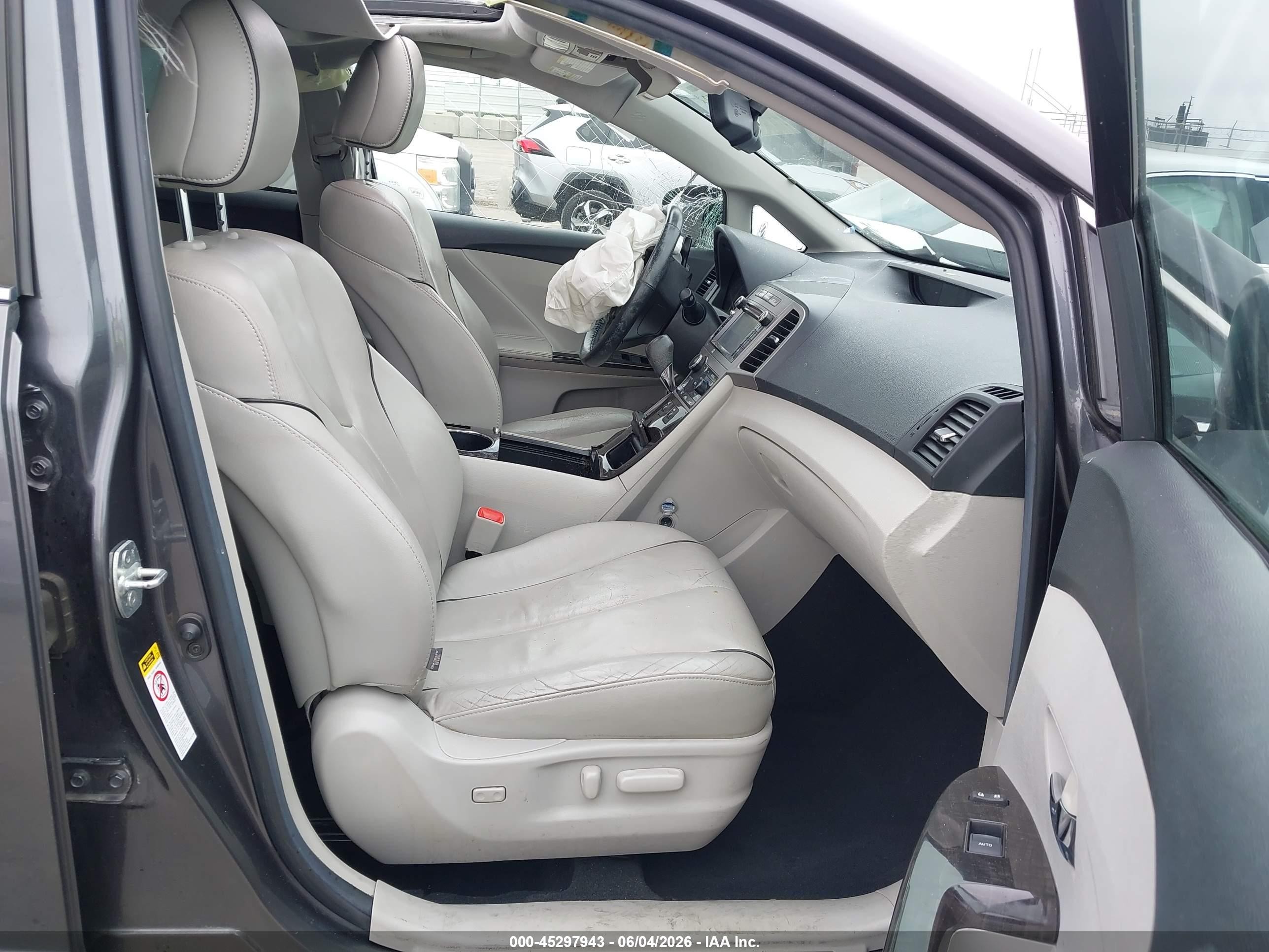 2013 Toyota Venza Xle V6 Gray vin: 4T3ZK3BB6DU059976