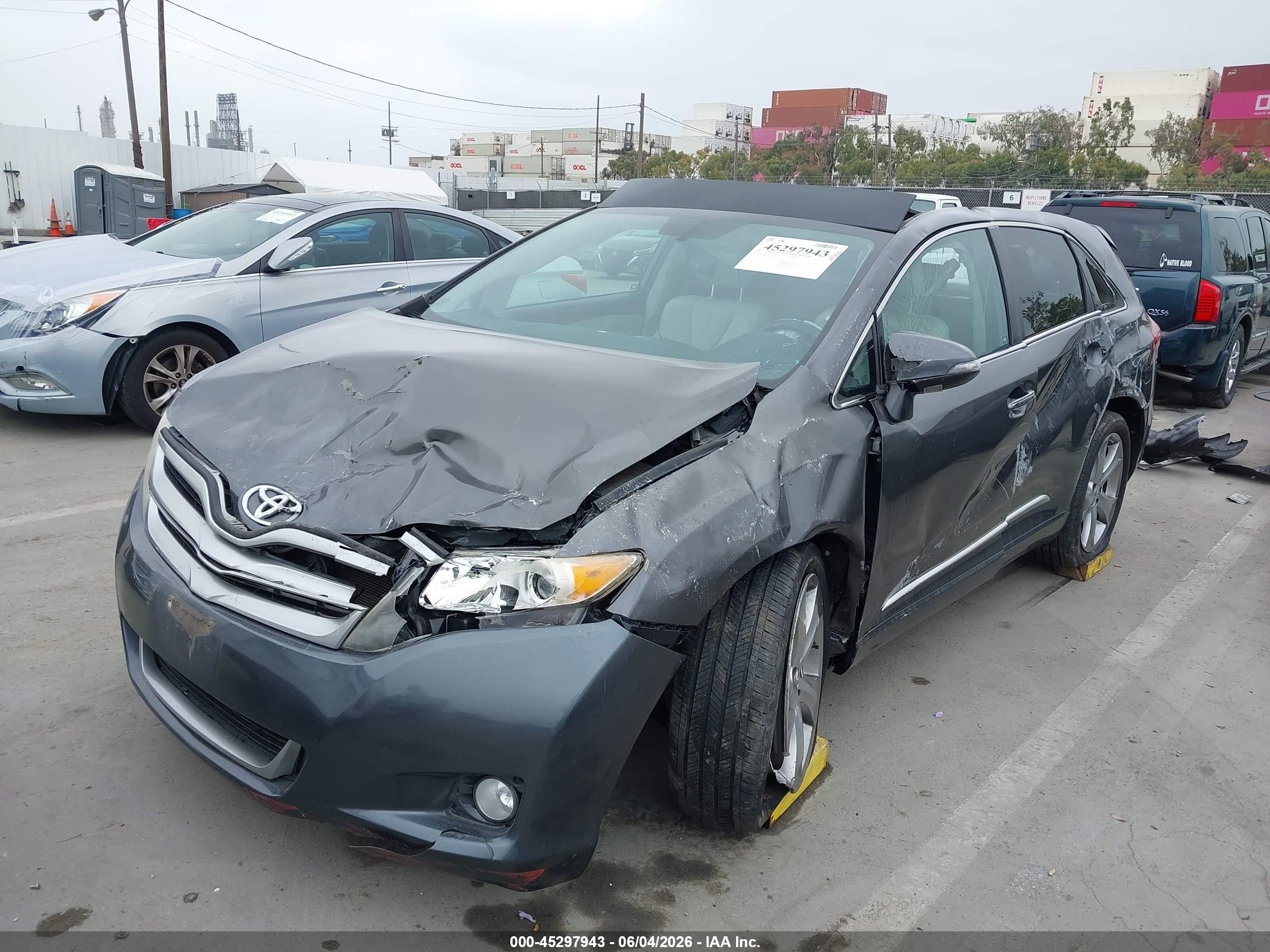 2013 Toyota Venza Xle V6 Gray vin: 4T3ZK3BB6DU059976