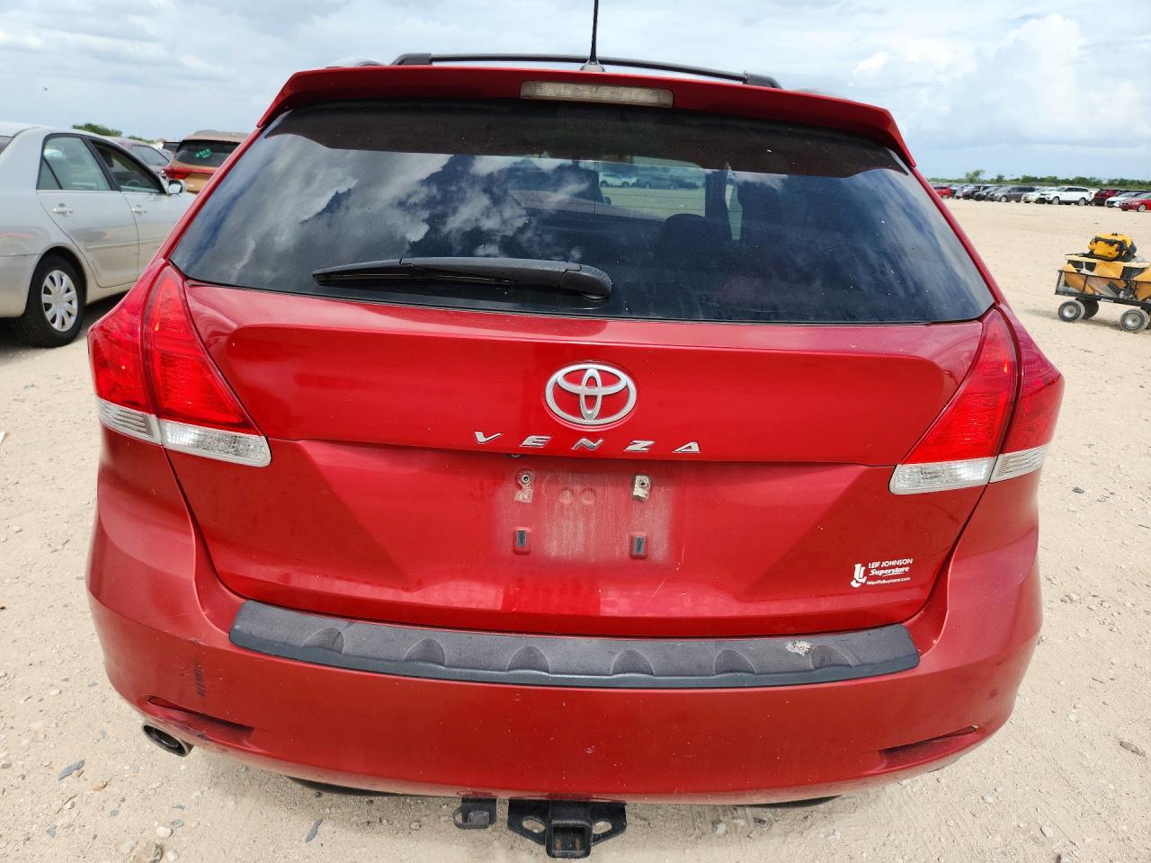 2010 Toyota Venza Fwd V6 Red vin: 4T3ZK3BB7AU025556