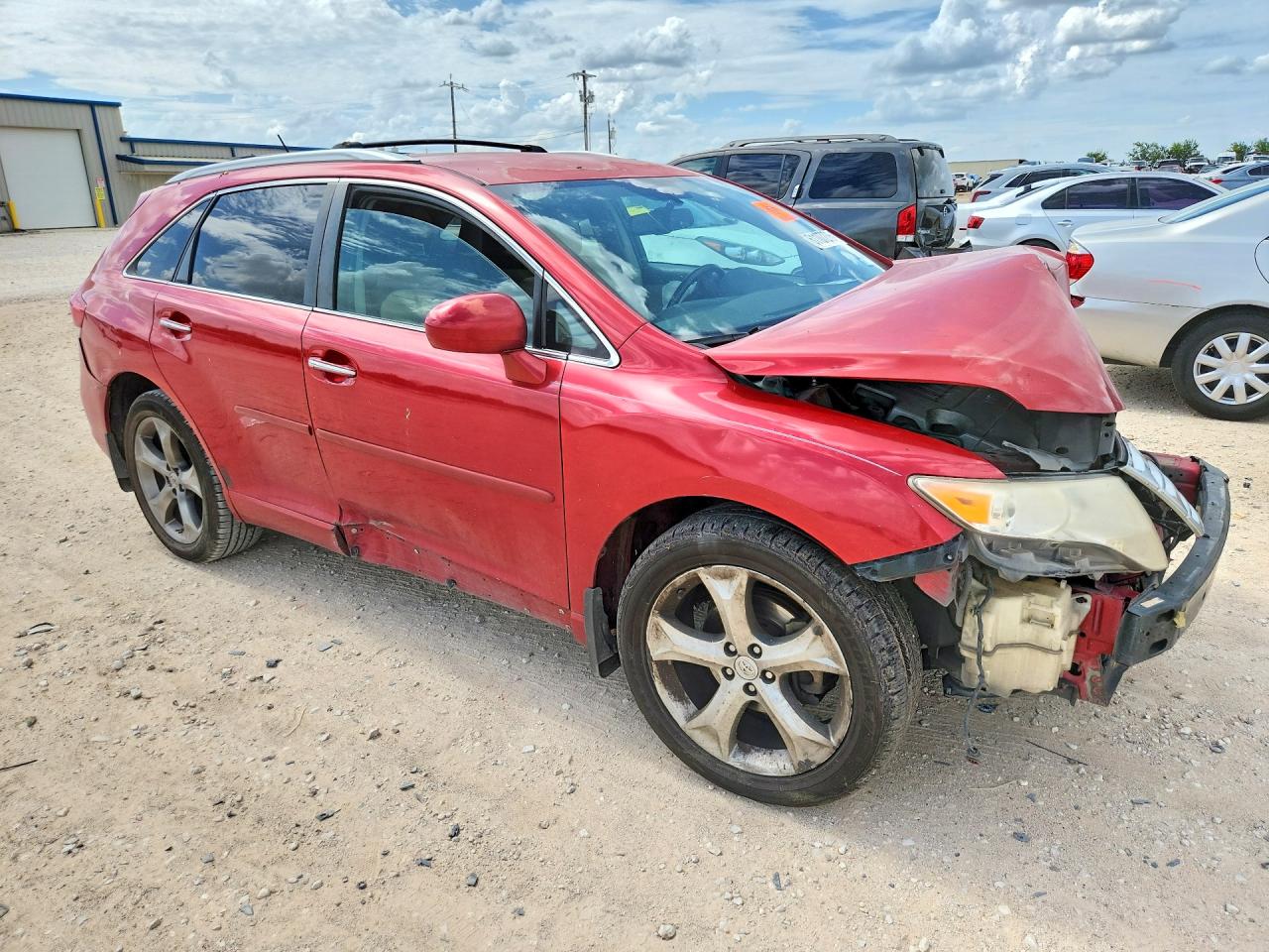 2010 Toyota Venza Fwd V6 Red vin: 4T3ZK3BB7AU025556