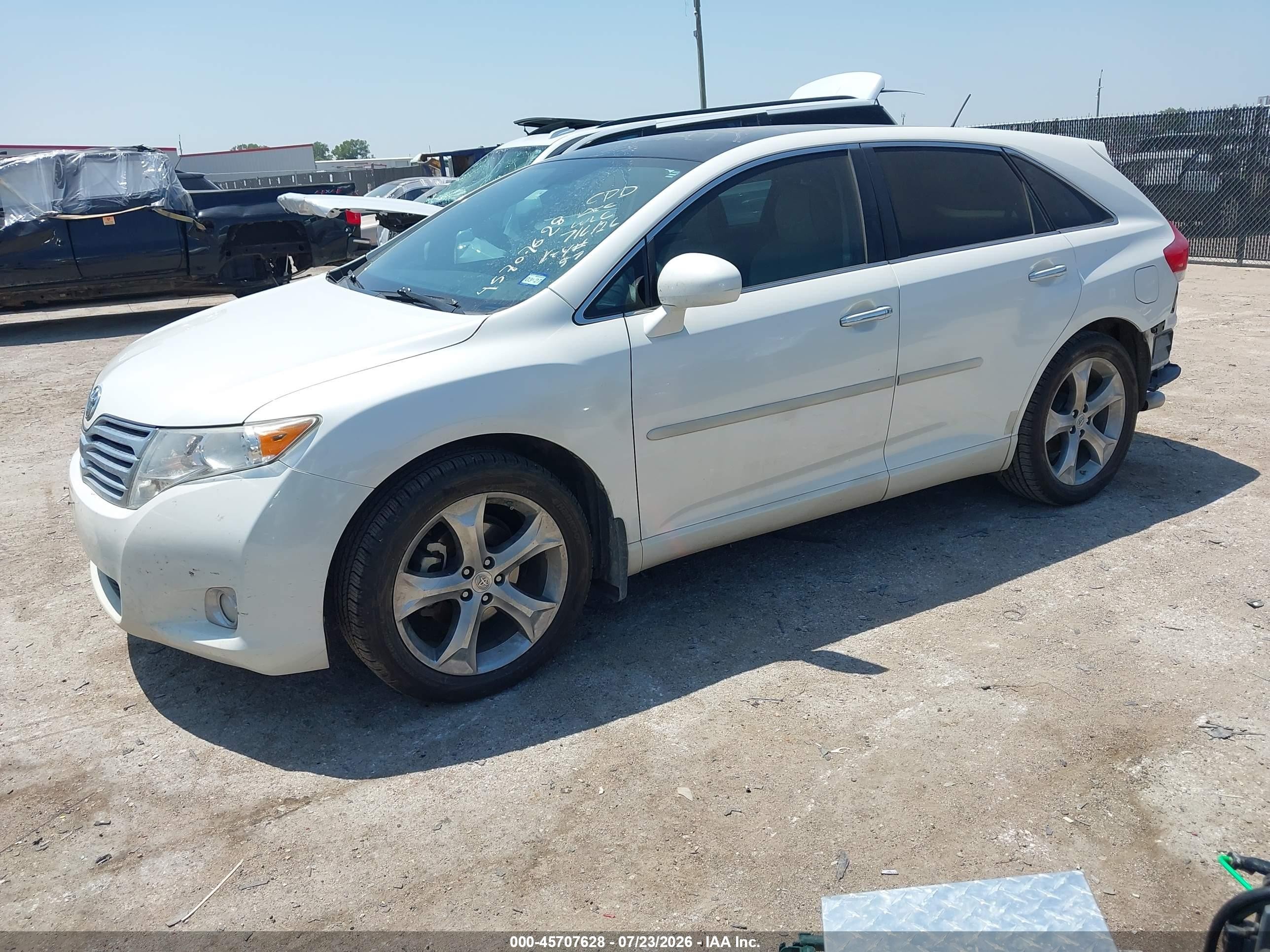 2011 Toyota Venza Base V6 White vin: 4T3ZK3BB7BU039300