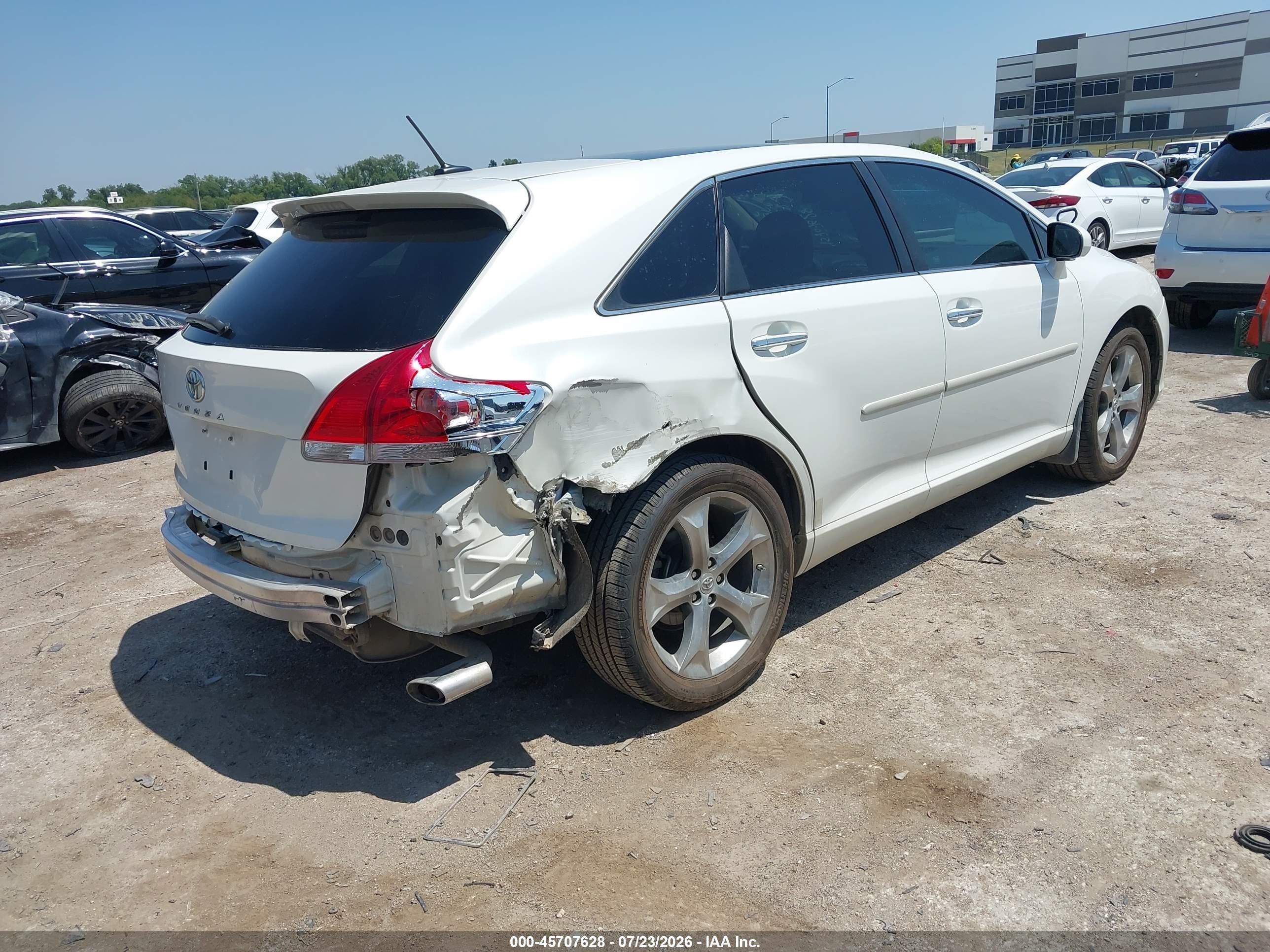 2011 Toyota Venza Base V6 White vin: 4T3ZK3BB7BU039300