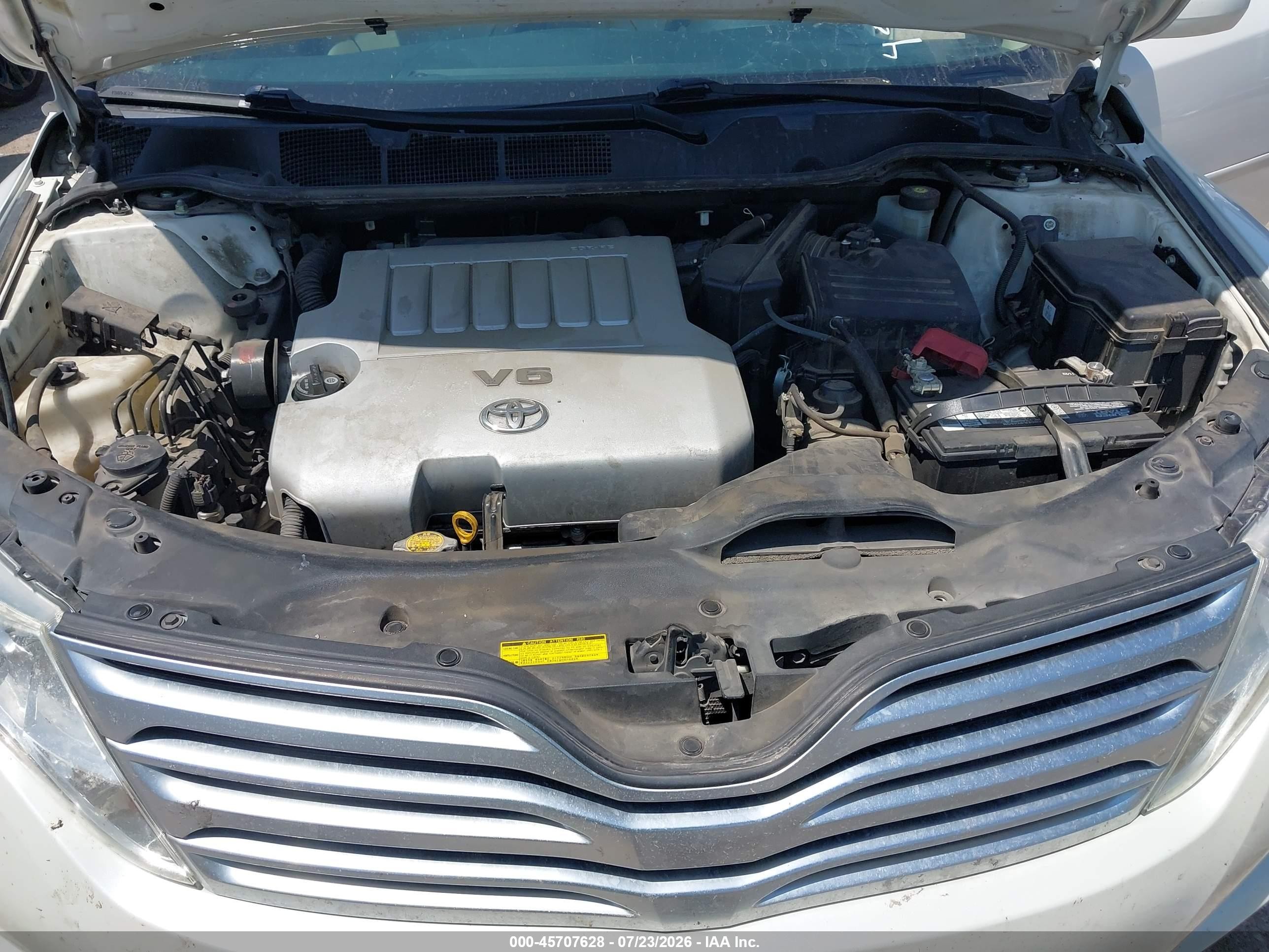 2011 Toyota Venza Base V6 White vin: 4T3ZK3BB7BU039300