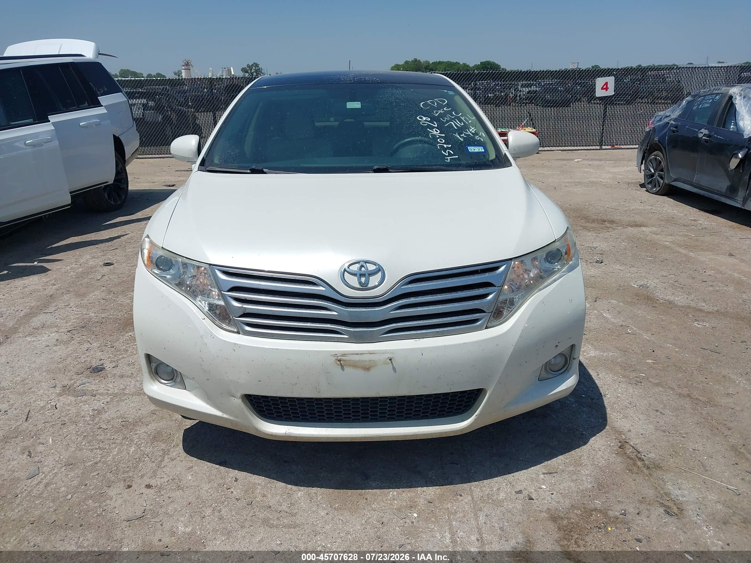 2011 Toyota Venza Base V6 White vin: 4T3ZK3BB7BU039300