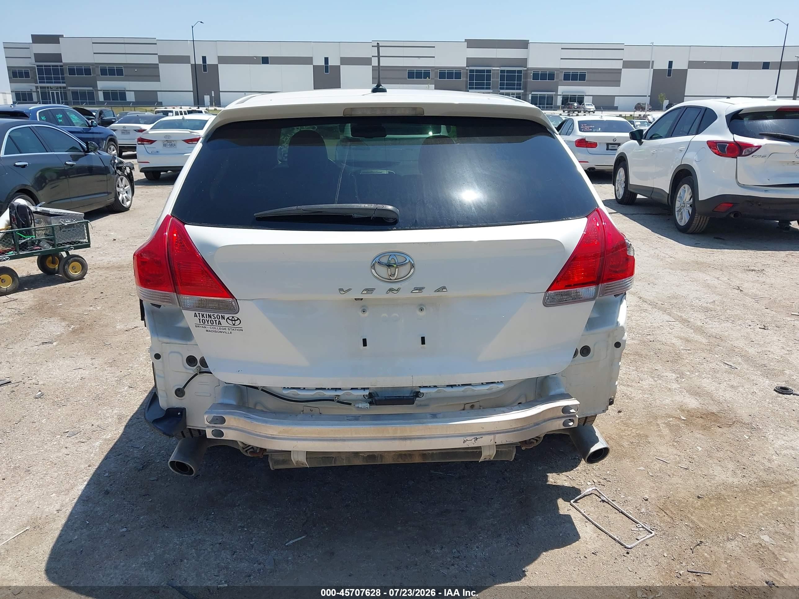 2011 Toyota Venza Base V6 White vin: 4T3ZK3BB7BU039300