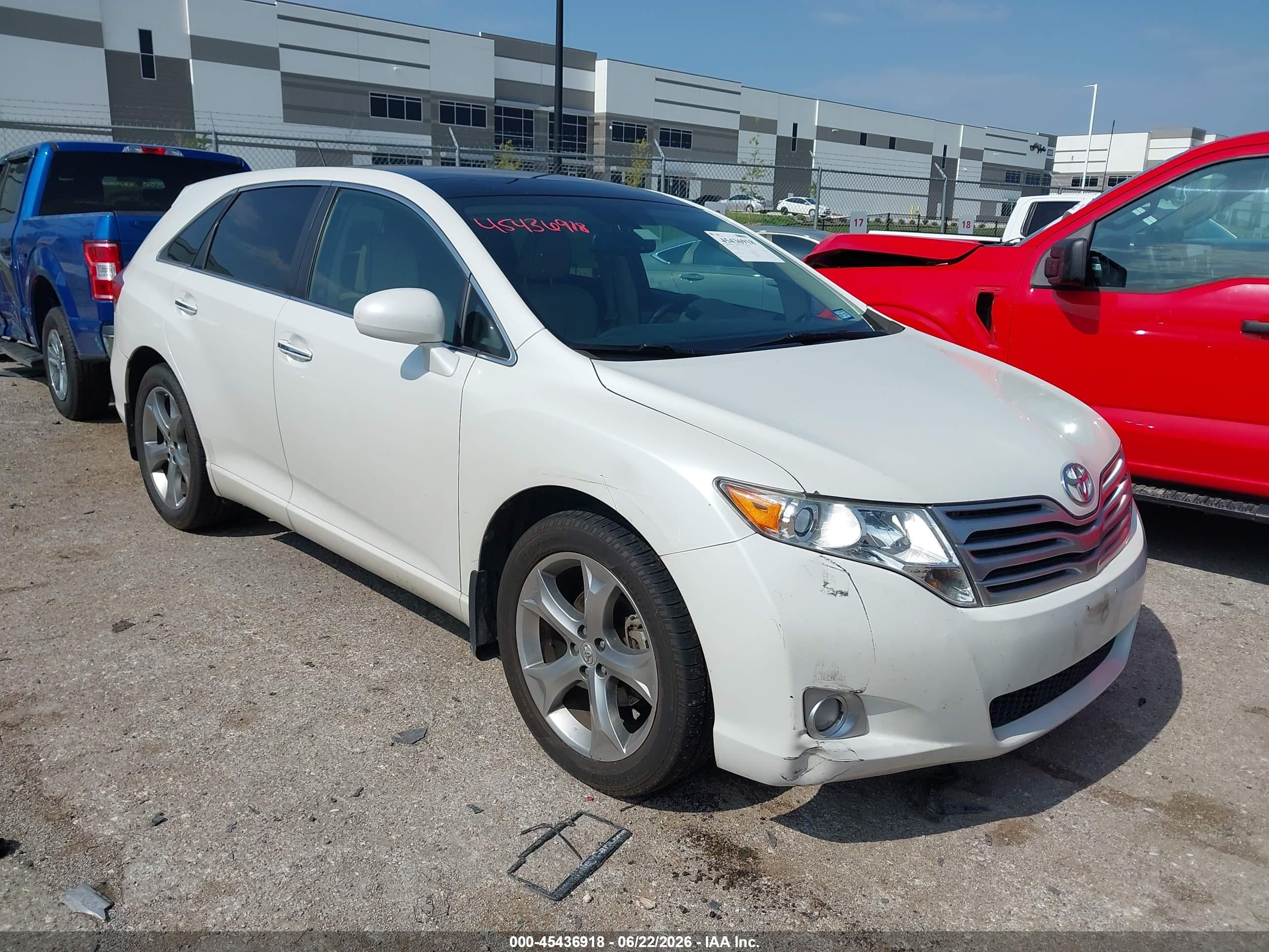 2011 Toyota Venza Base V6 White vin: 4T3ZK3BB7BU044111