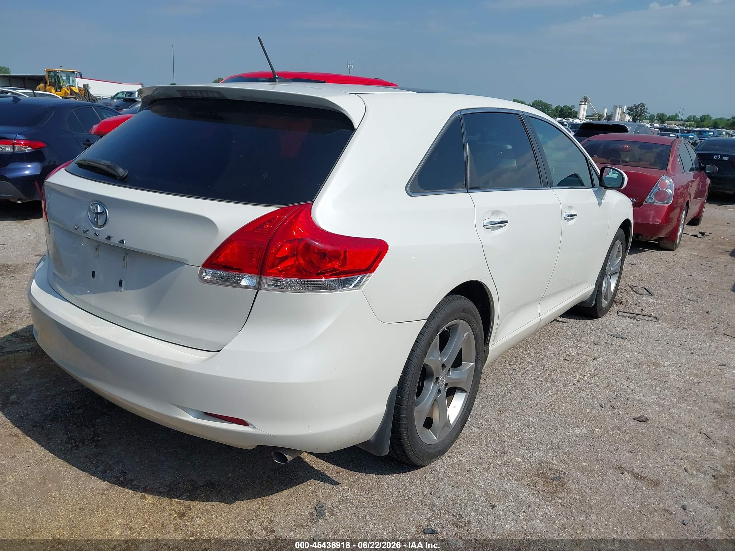 2011 Toyota Venza Base V6 White vin: 4T3ZK3BB7BU044111