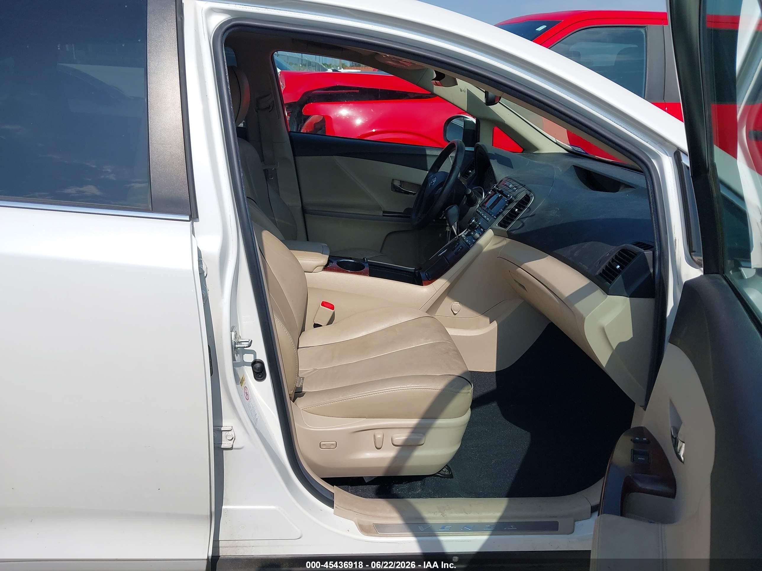 2011 Toyota Venza Base V6 White vin: 4T3ZK3BB7BU044111