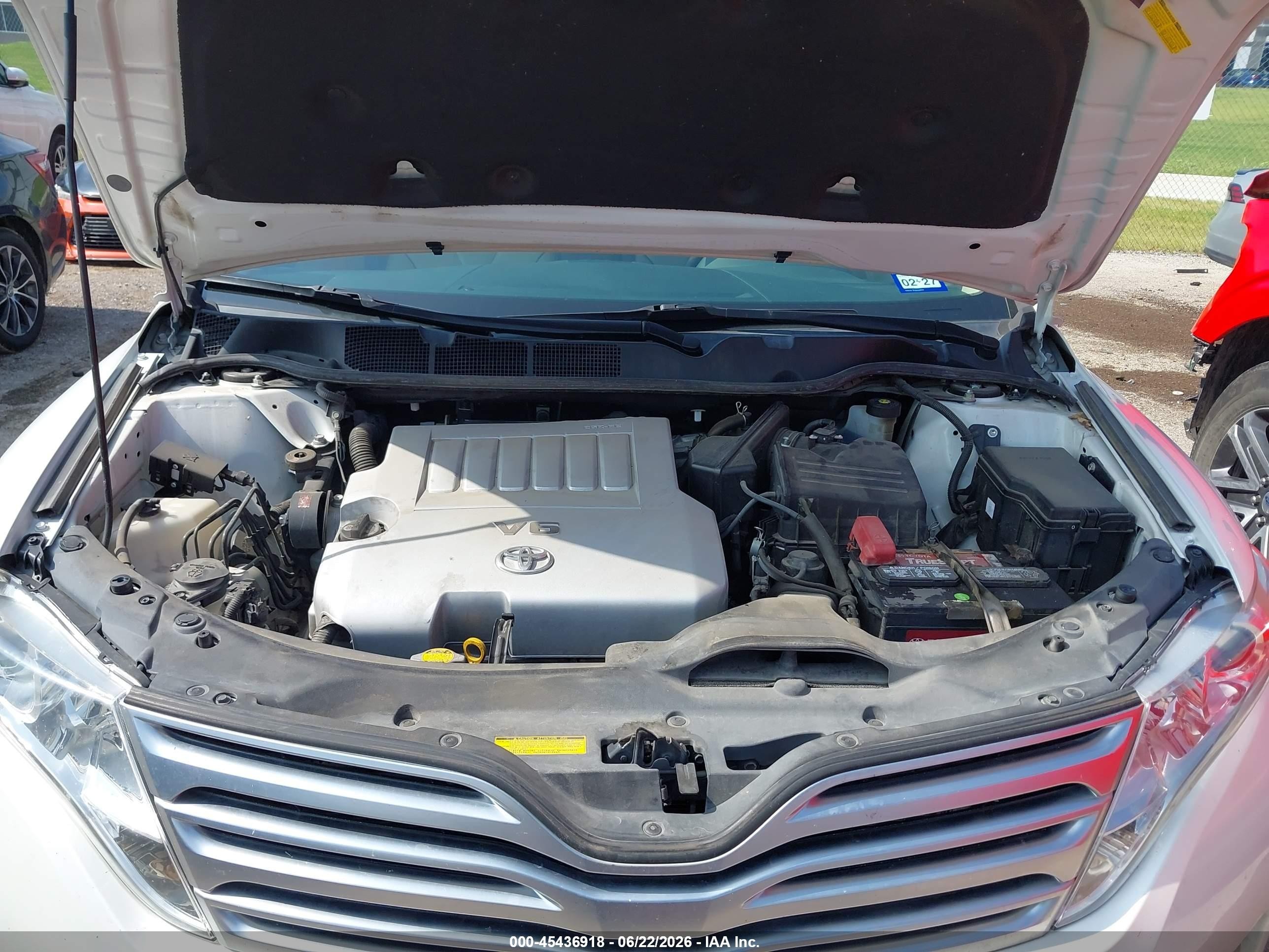2011 Toyota Venza Base V6 White vin: 4T3ZK3BB7BU044111