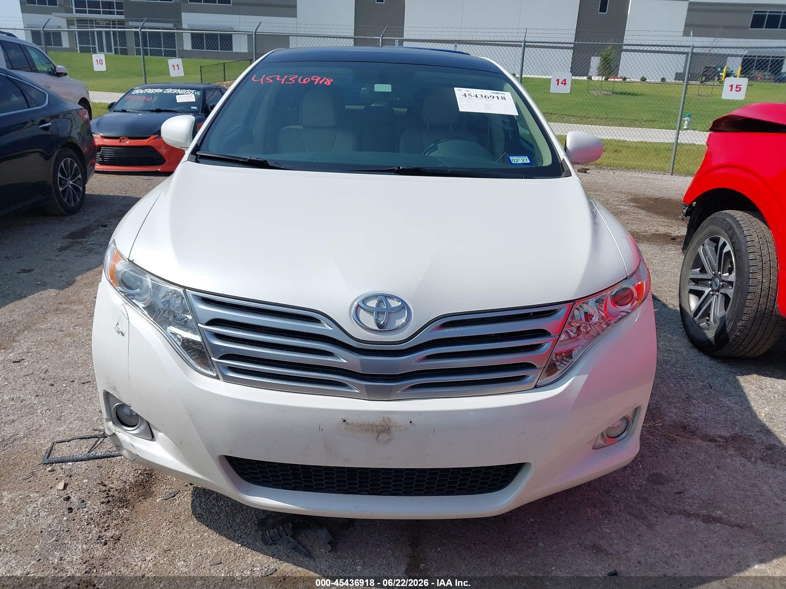 2011 Toyota Venza Base V6 White vin: 4T3ZK3BB7BU044111