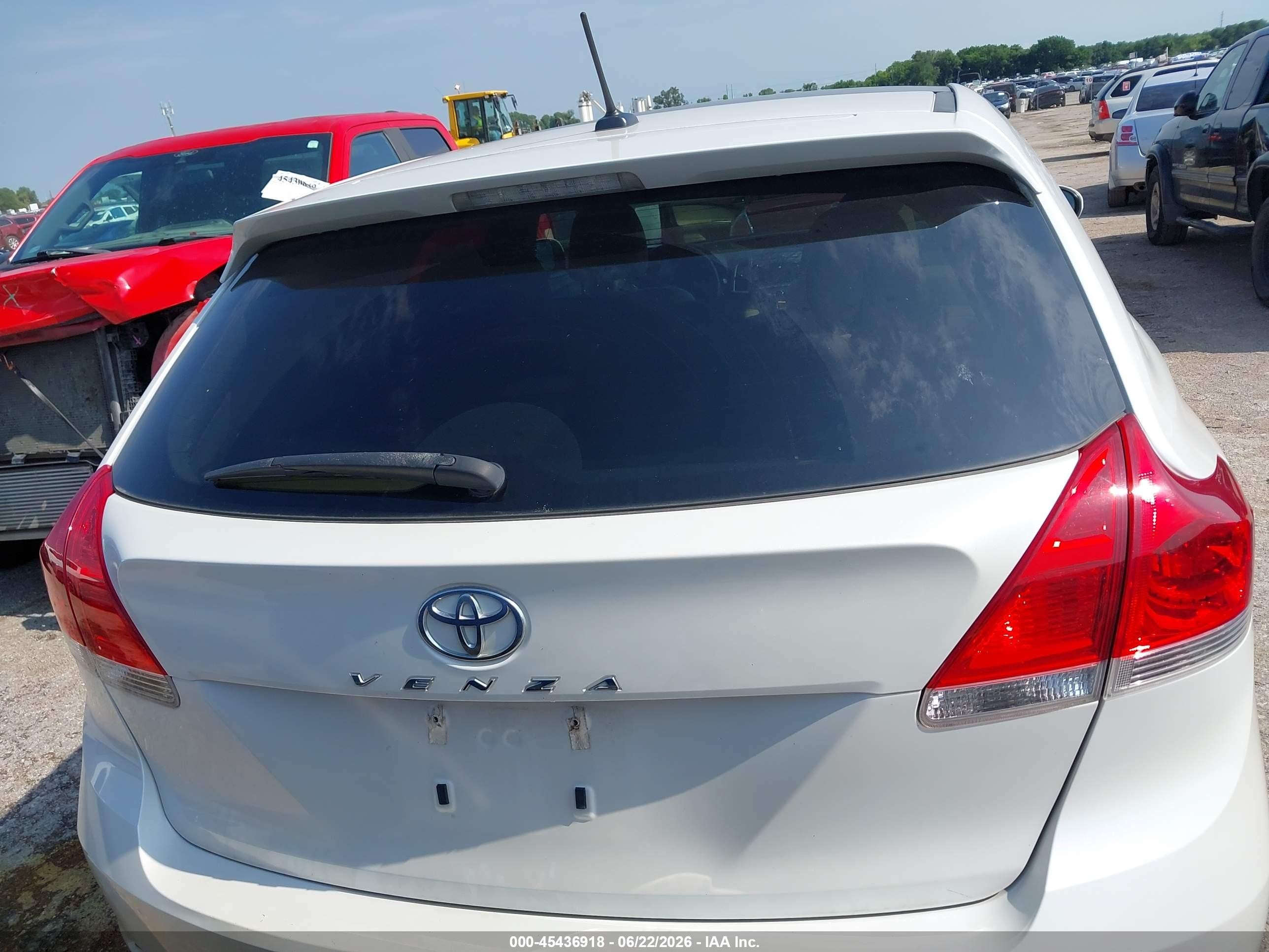 2011 Toyota Venza Base V6 White vin: 4T3ZK3BB7BU044111