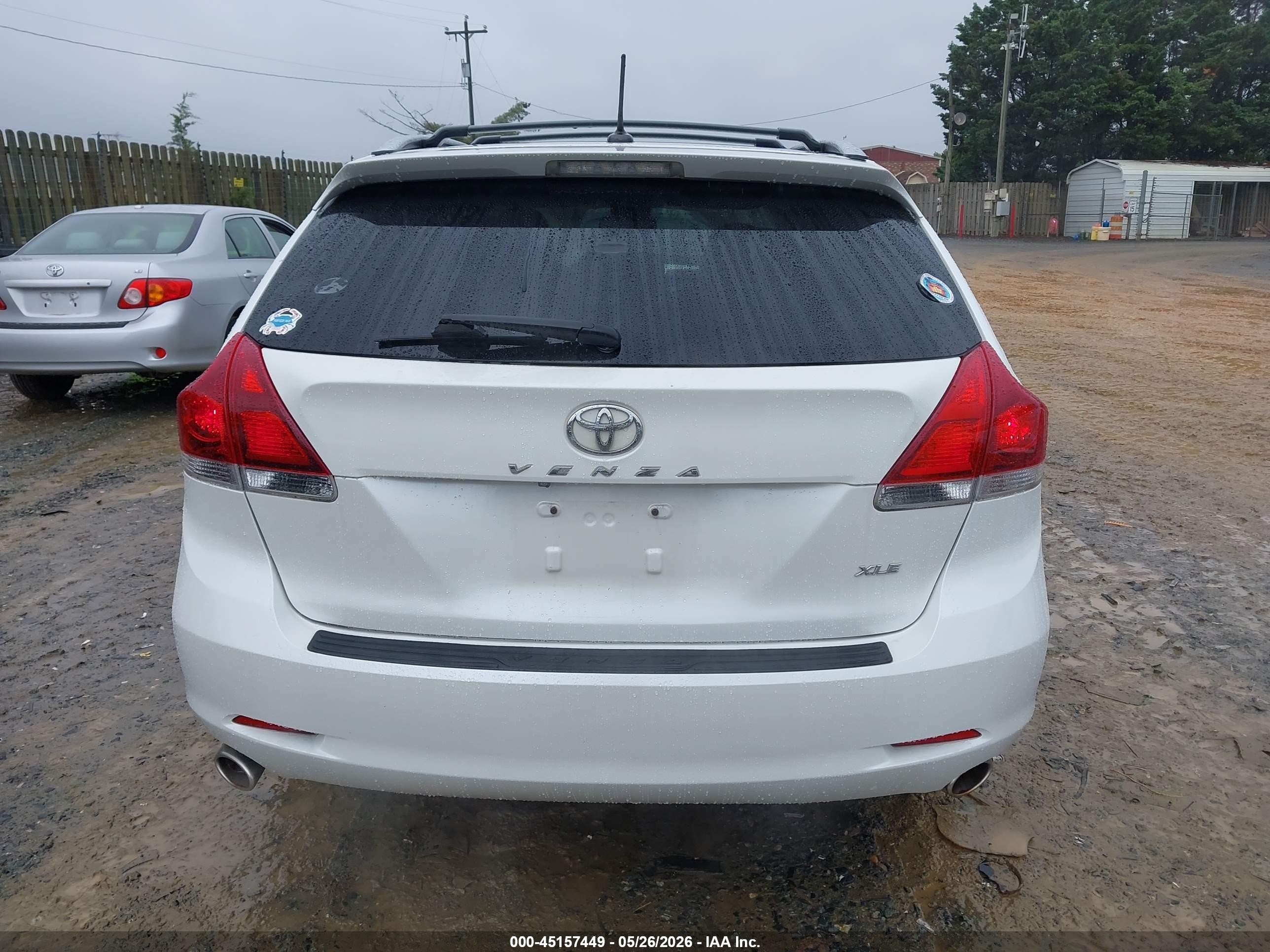 2013 Toyota Venza Xle V6 White vin: 4T3ZK3BB7DU059694