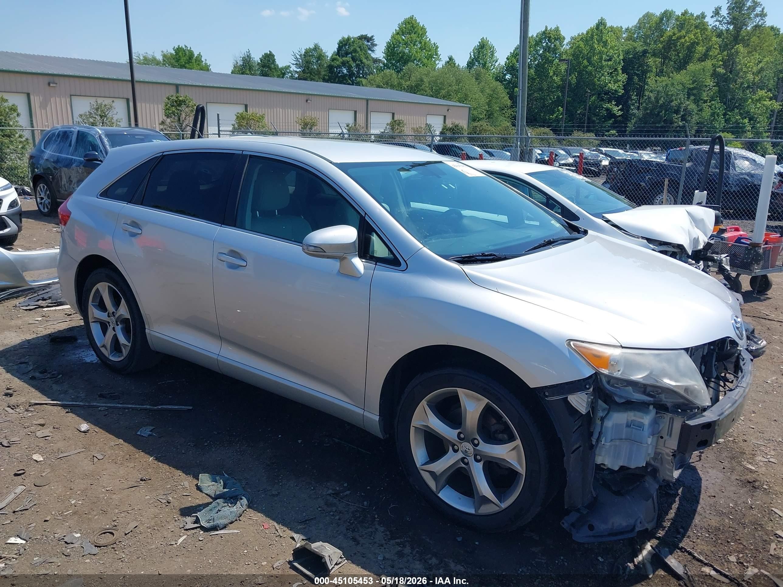2014 Toyota Venza Le V6 Silver vin: 4T3ZK3BB7EU065190