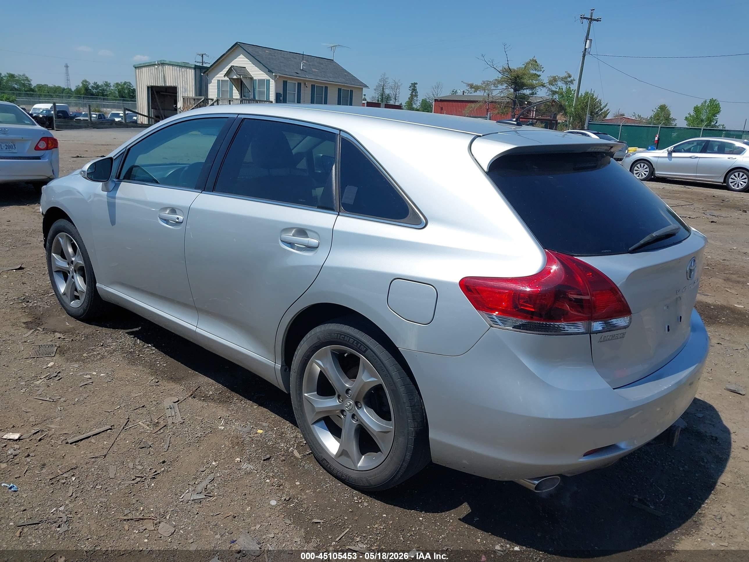 2014 Toyota Venza Le V6 Silver vin: 4T3ZK3BB7EU065190