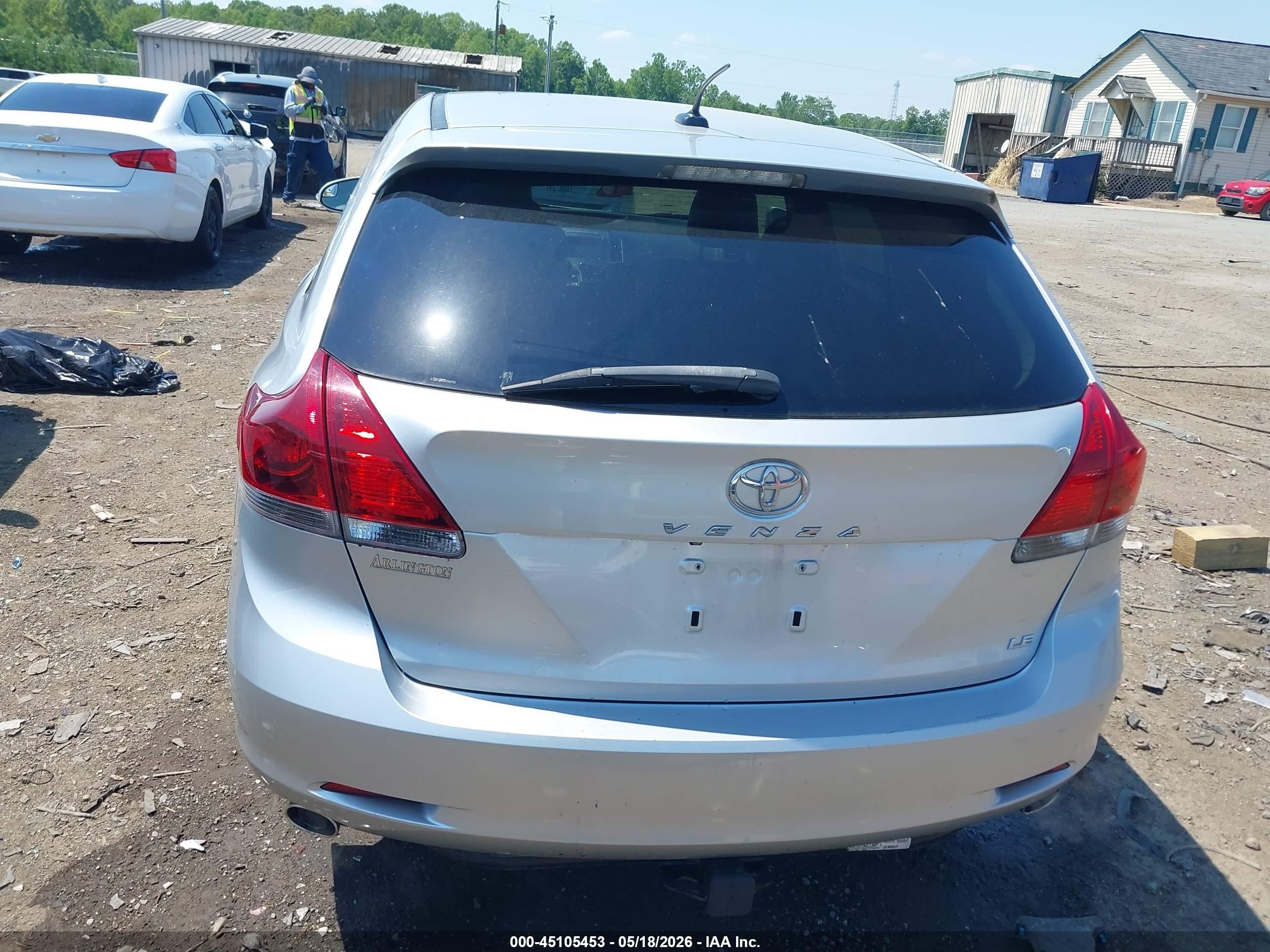 2014 Toyota Venza Le V6 Silver vin: 4T3ZK3BB7EU065190