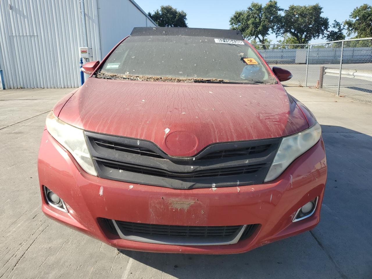 2015 Toyota Venza Xle Red vin: 4T3ZK3BB7FU070360 Damage: Hood, Chipped, 6