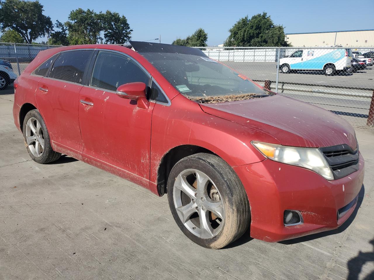2015 Toyota Venza Xle Red vin: 4T3ZK3BB7FU070360 Damage: Right Front Door, Dent(S) W/ Paint Dmg, 1 To 2 Inches