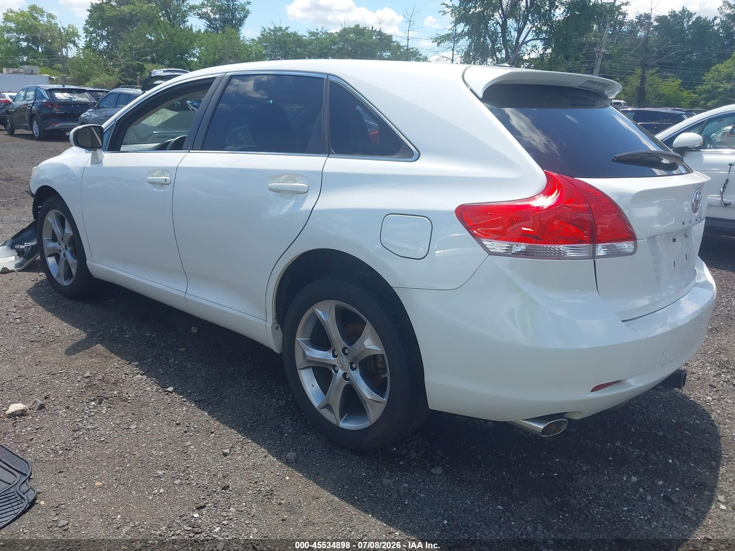 2010 Toyota Venza Base V6 White vin: 4T3ZK3BB8AU023346