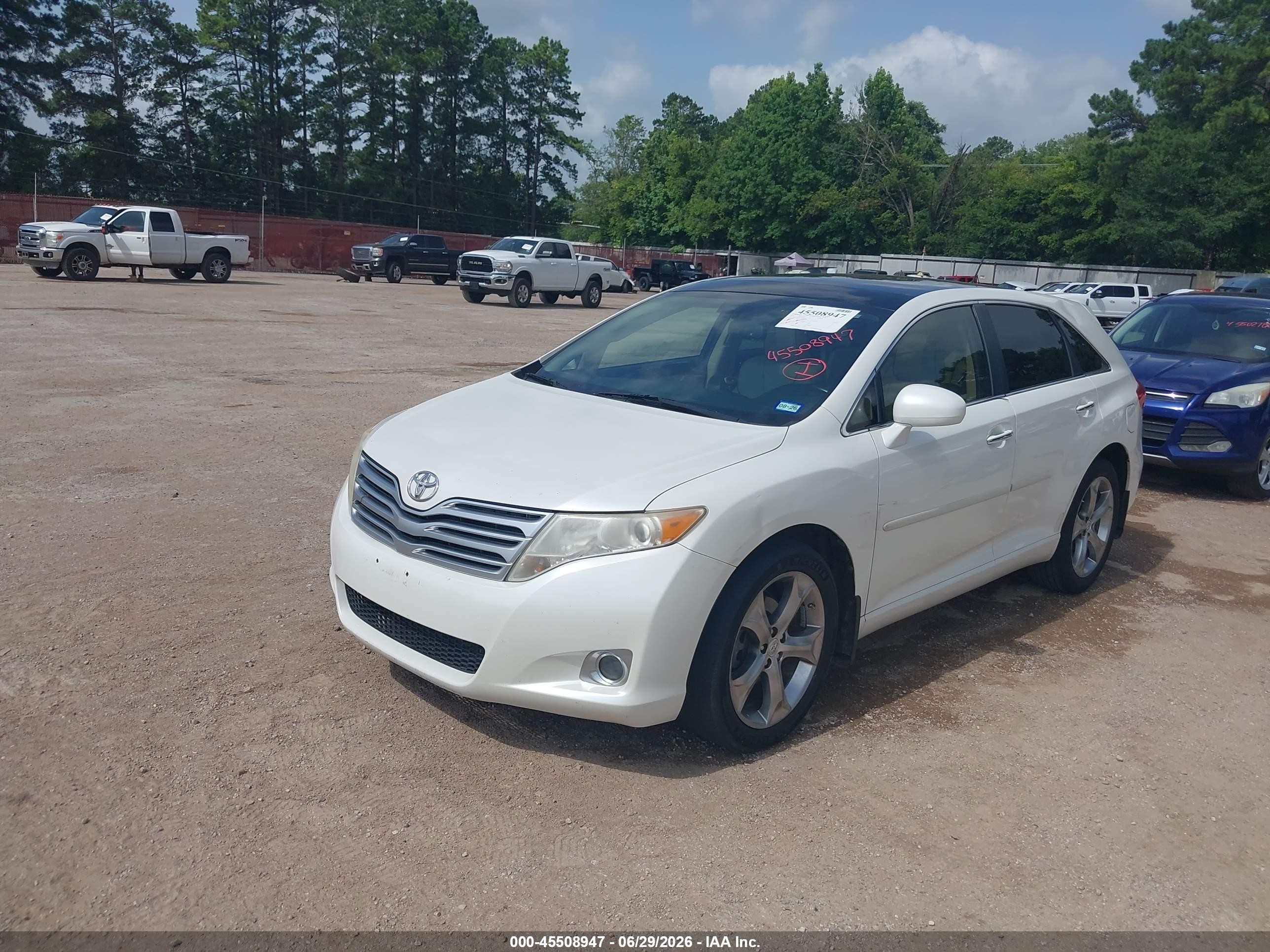 2010 Toyota Venza Base V6 White vin: 4T3ZK3BB8AU025291